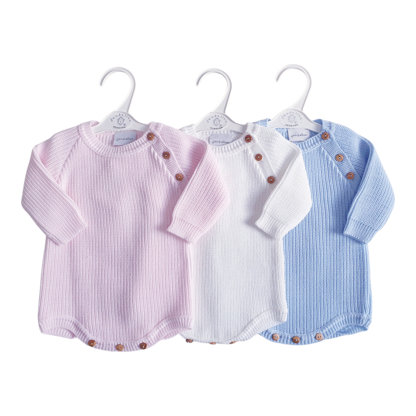 Baby Girls/Boys Knitted Dandelion Romper