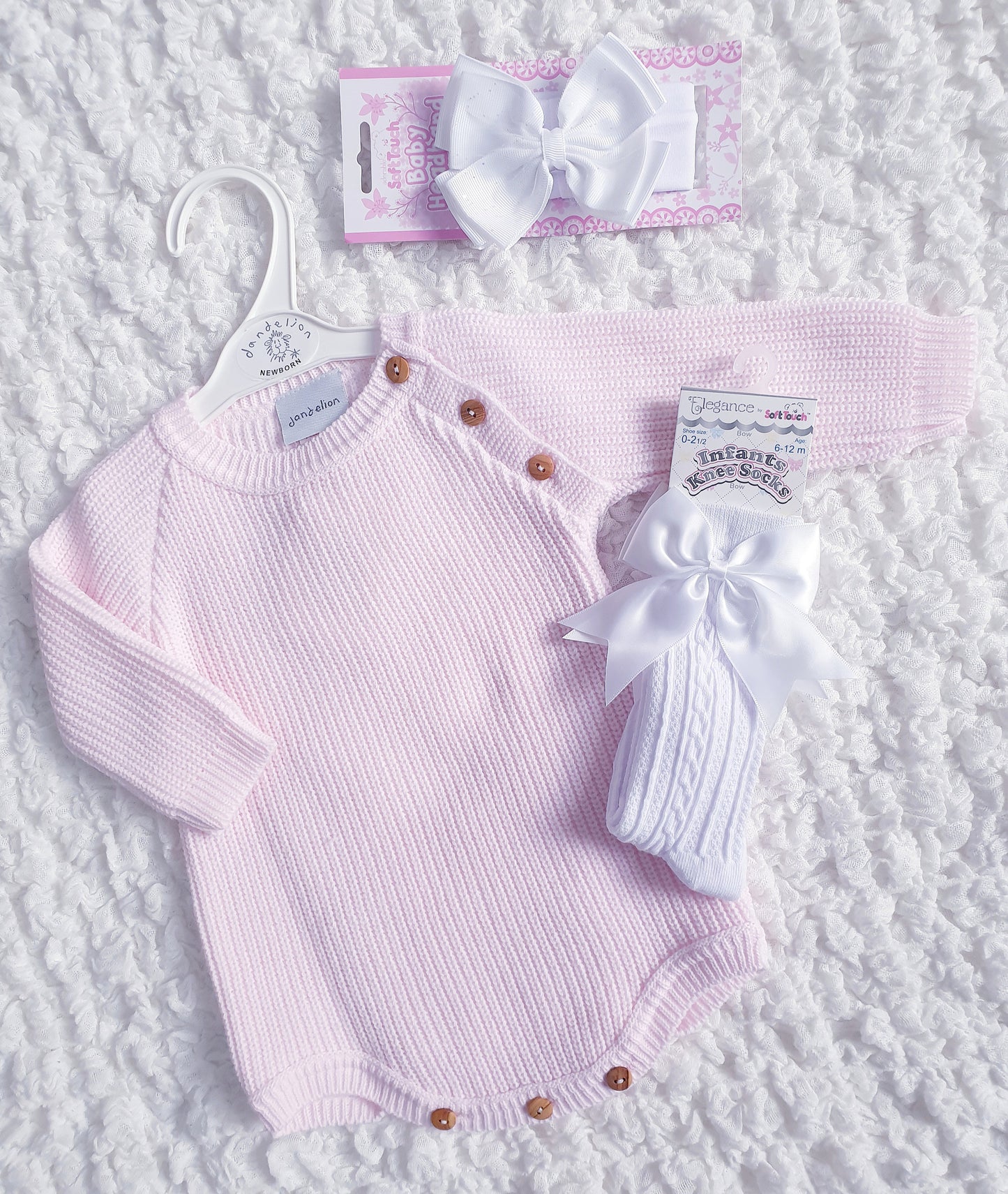 Baby Girls/Boys Knitted Dandelion Romper