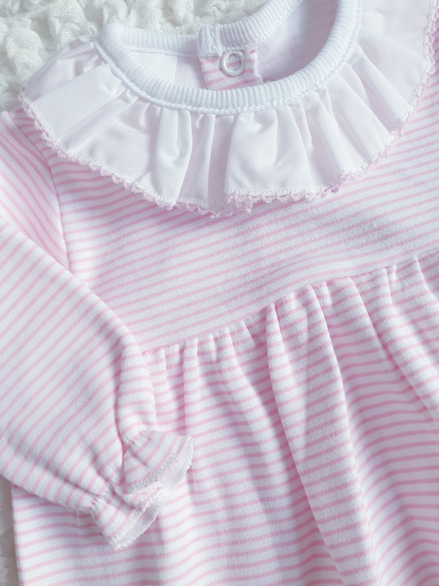 Baby Girls Pink Stripe 2 Piece Set