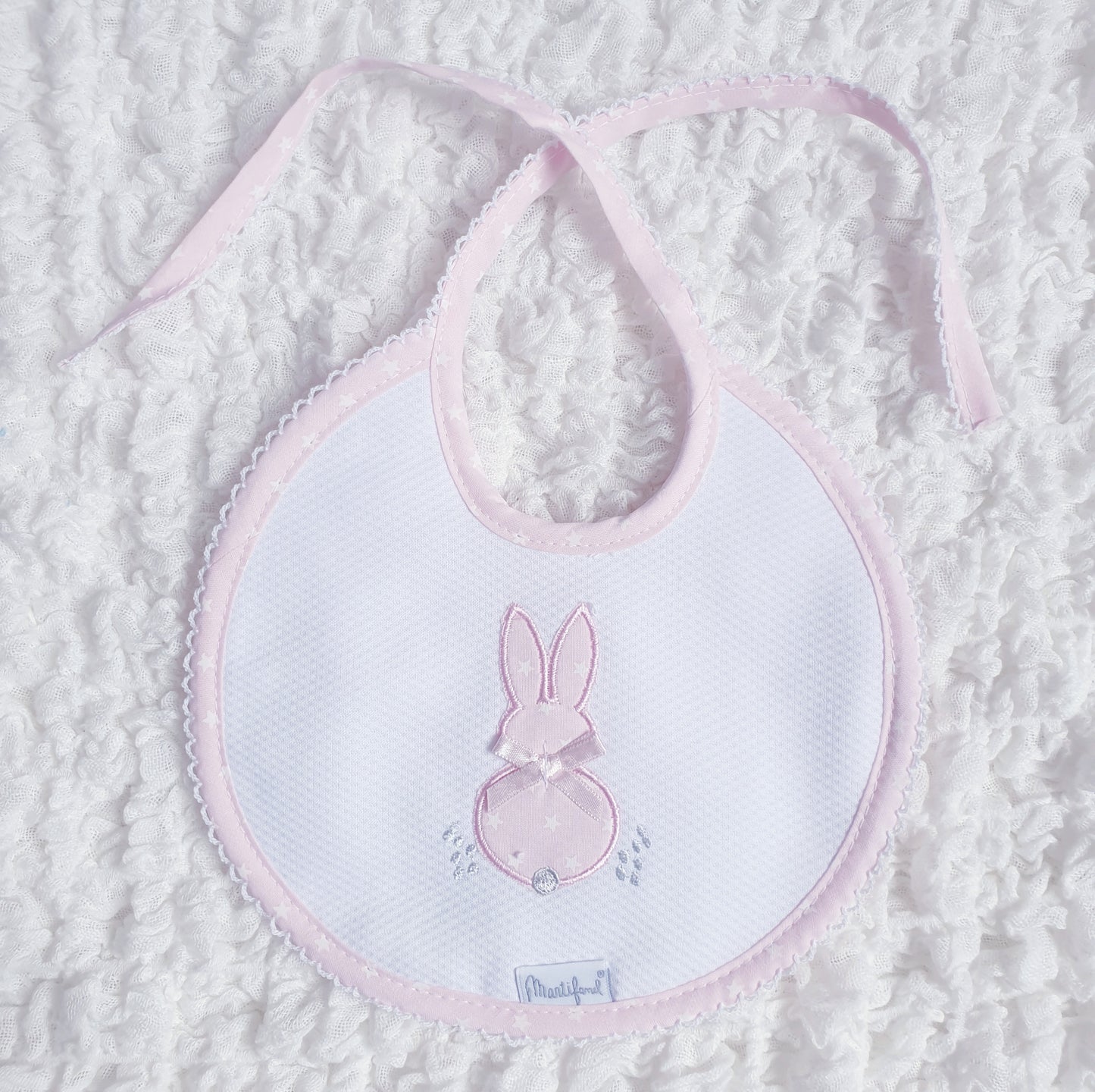 Spanish Bunny Baby Bib