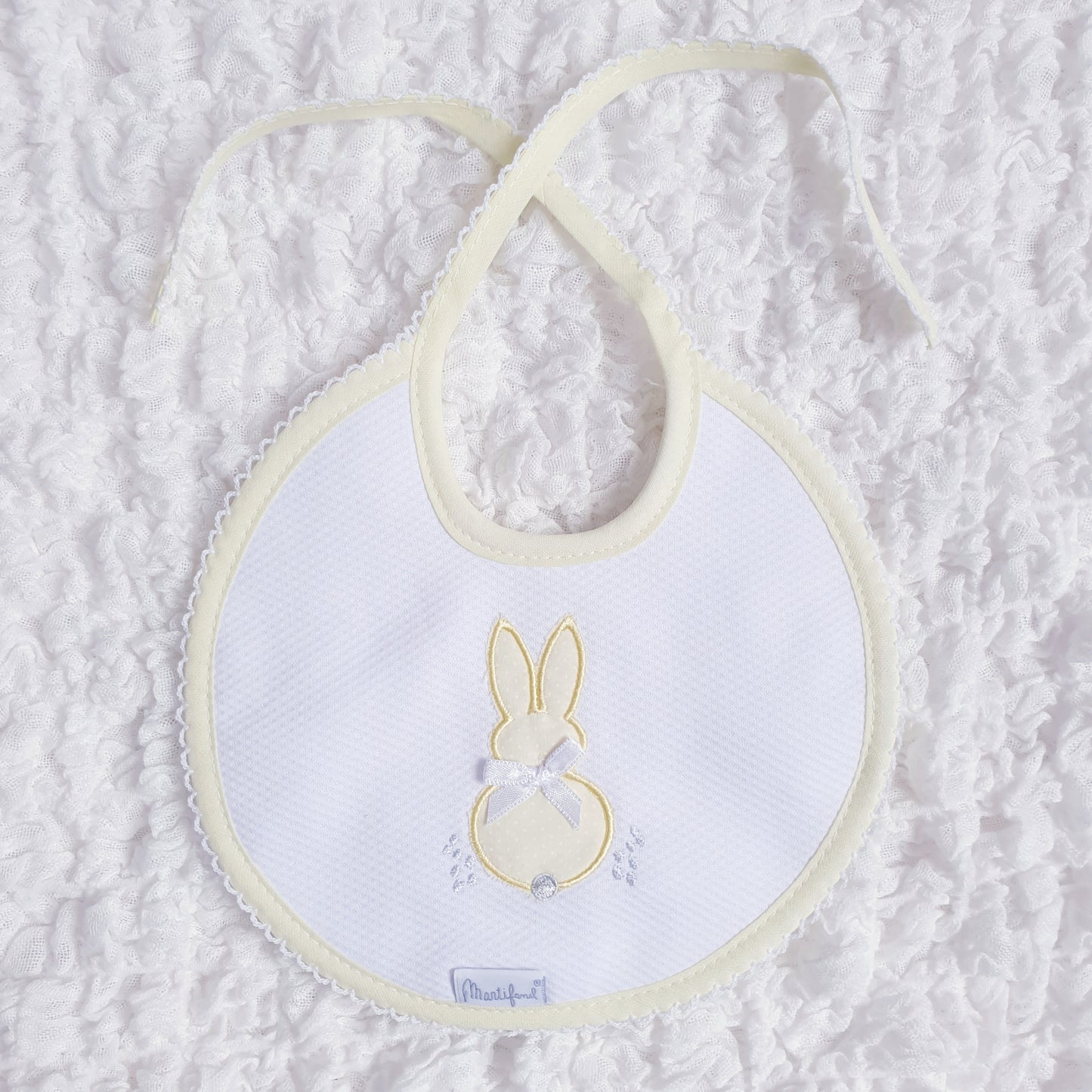 Spanish Bunny Baby Bib