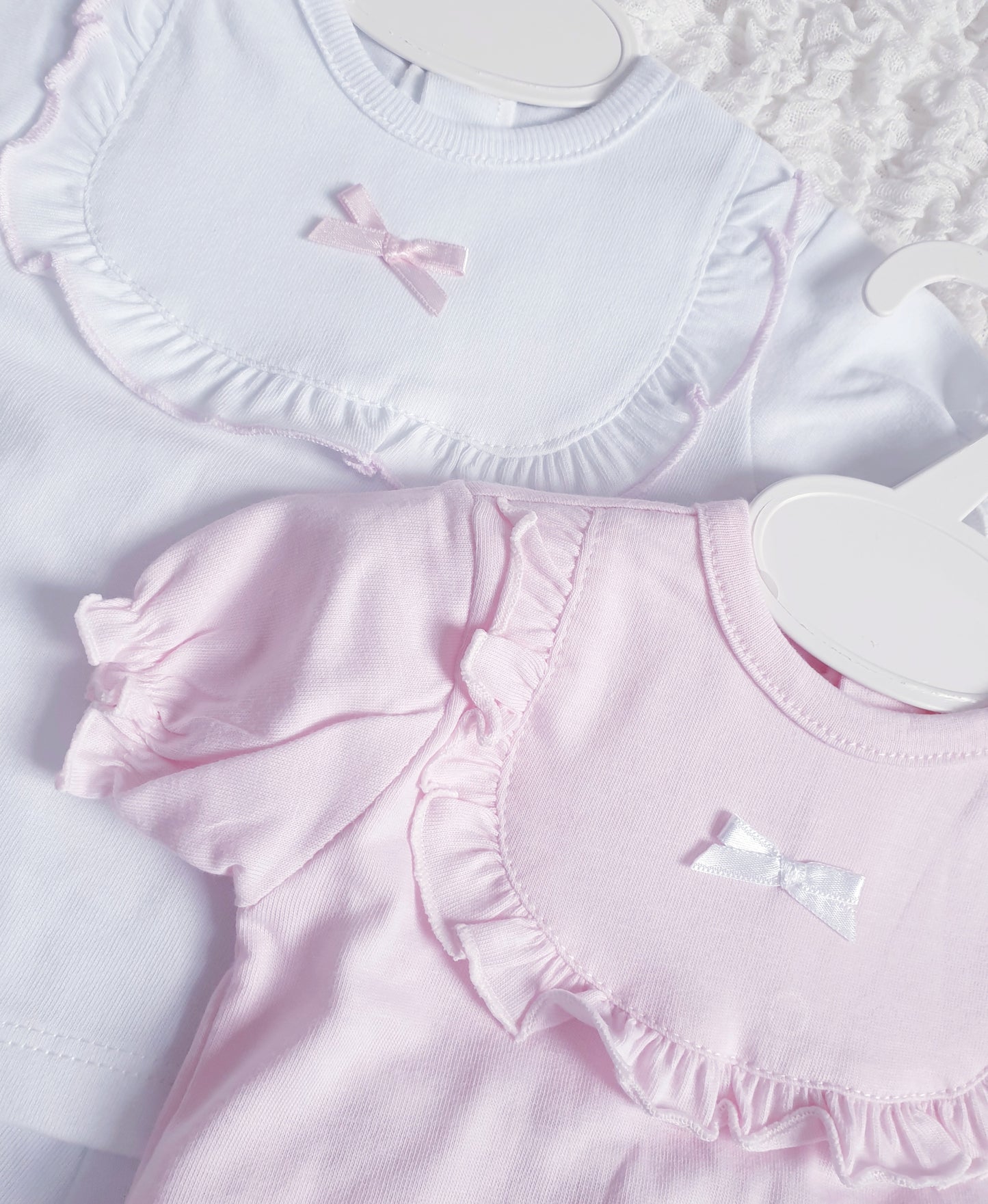 Baby Girls Spanish 2 Piece Shorts Set Pink/White