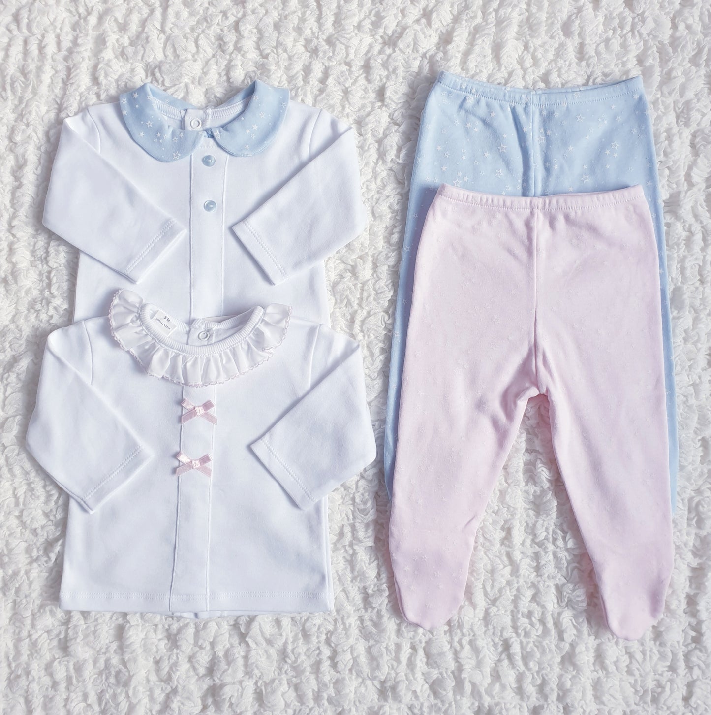 Baby Boys/Girls Spanish 2 Piece Sets Pink/Blue