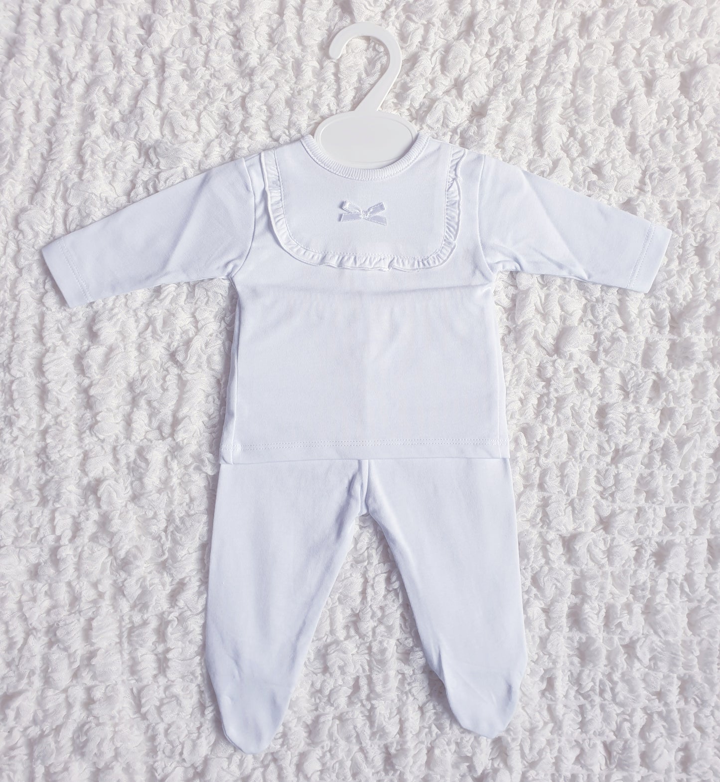 Baby Girls Spanish White/Pink 2 Piece Set