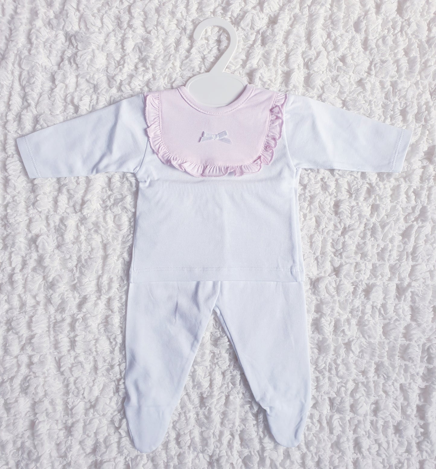 Baby Girls Spanish White/Pink 2 Piece Set