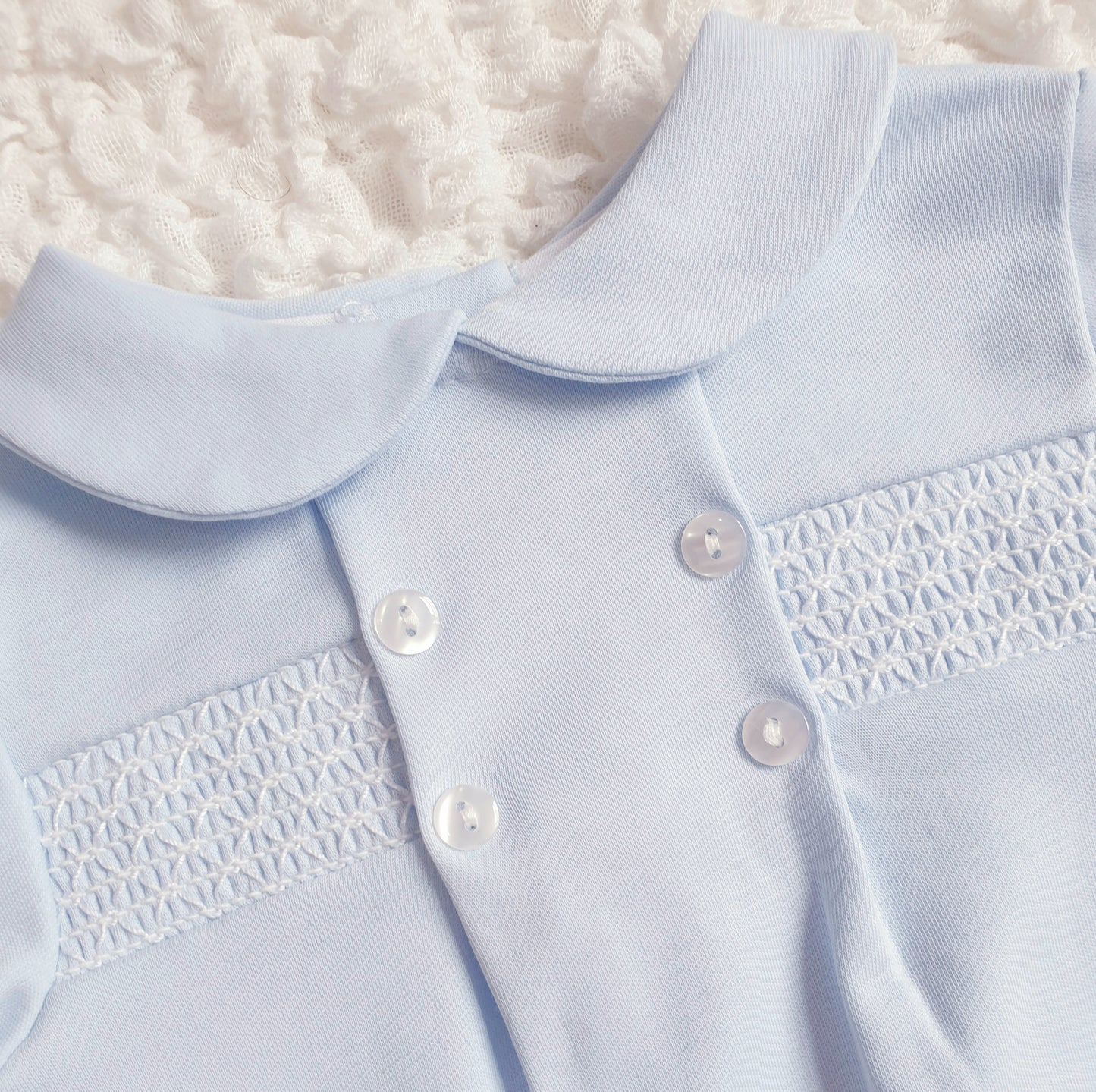 Baby Girls Boys Smocked Romper Lemon Pink Blue