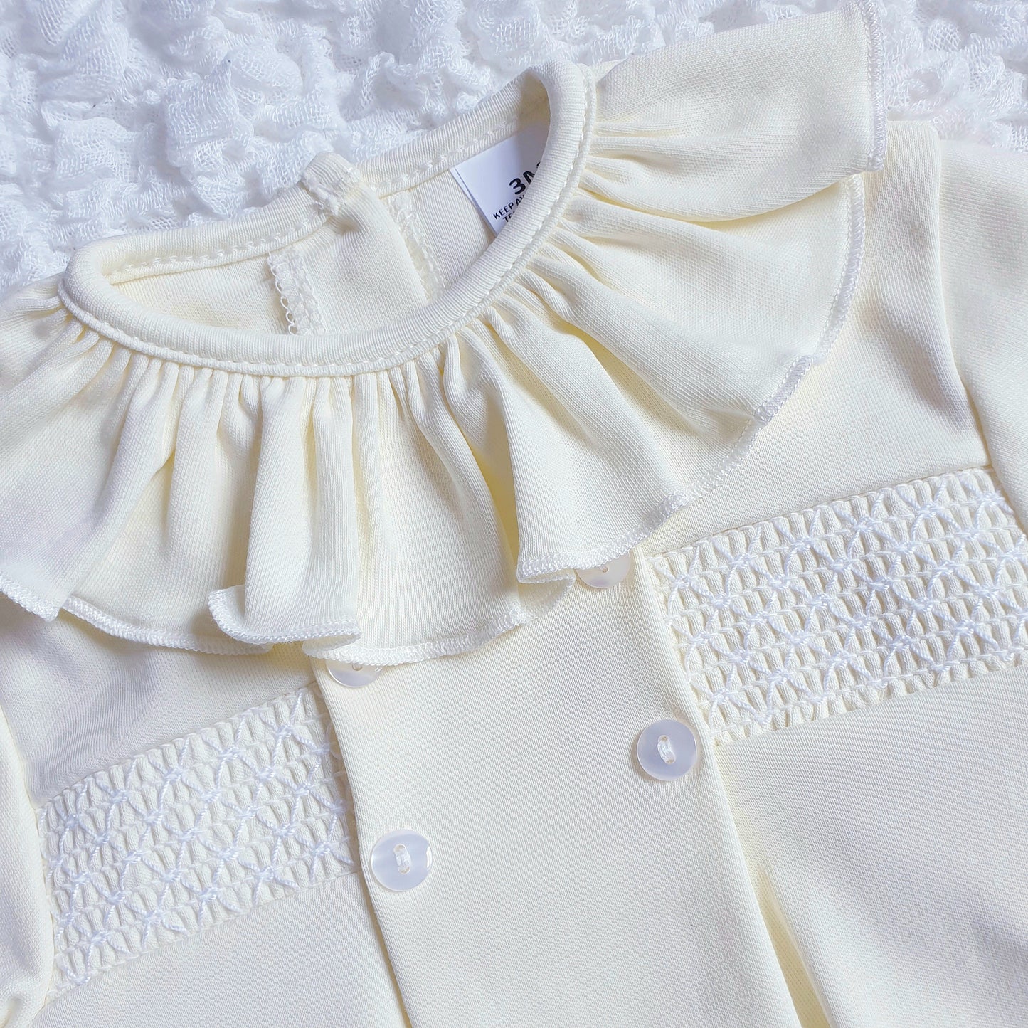 Baby Girls Boys Smocked Romper Lemon Pink Blue
