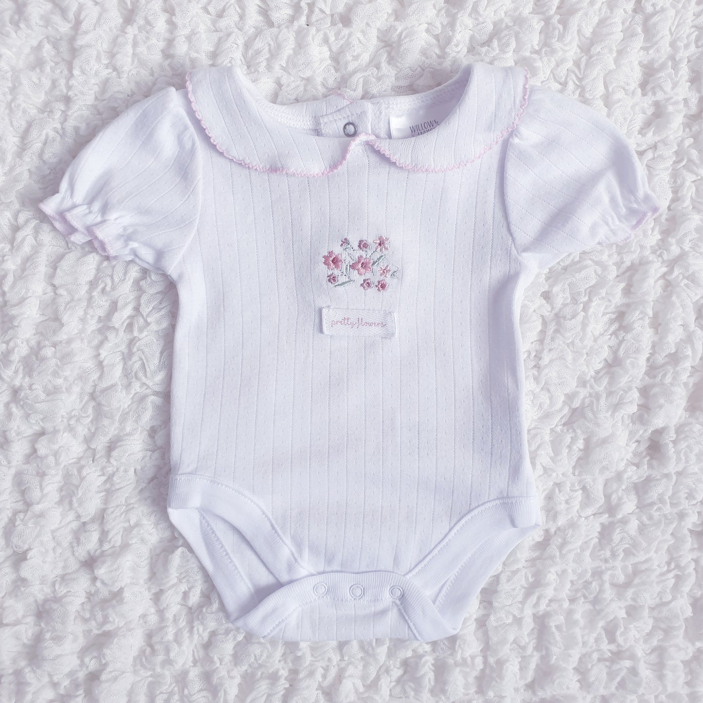 Baby Girls Pink Ribbed Leggings Set