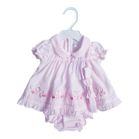 Baby Girls Pink Dress Set