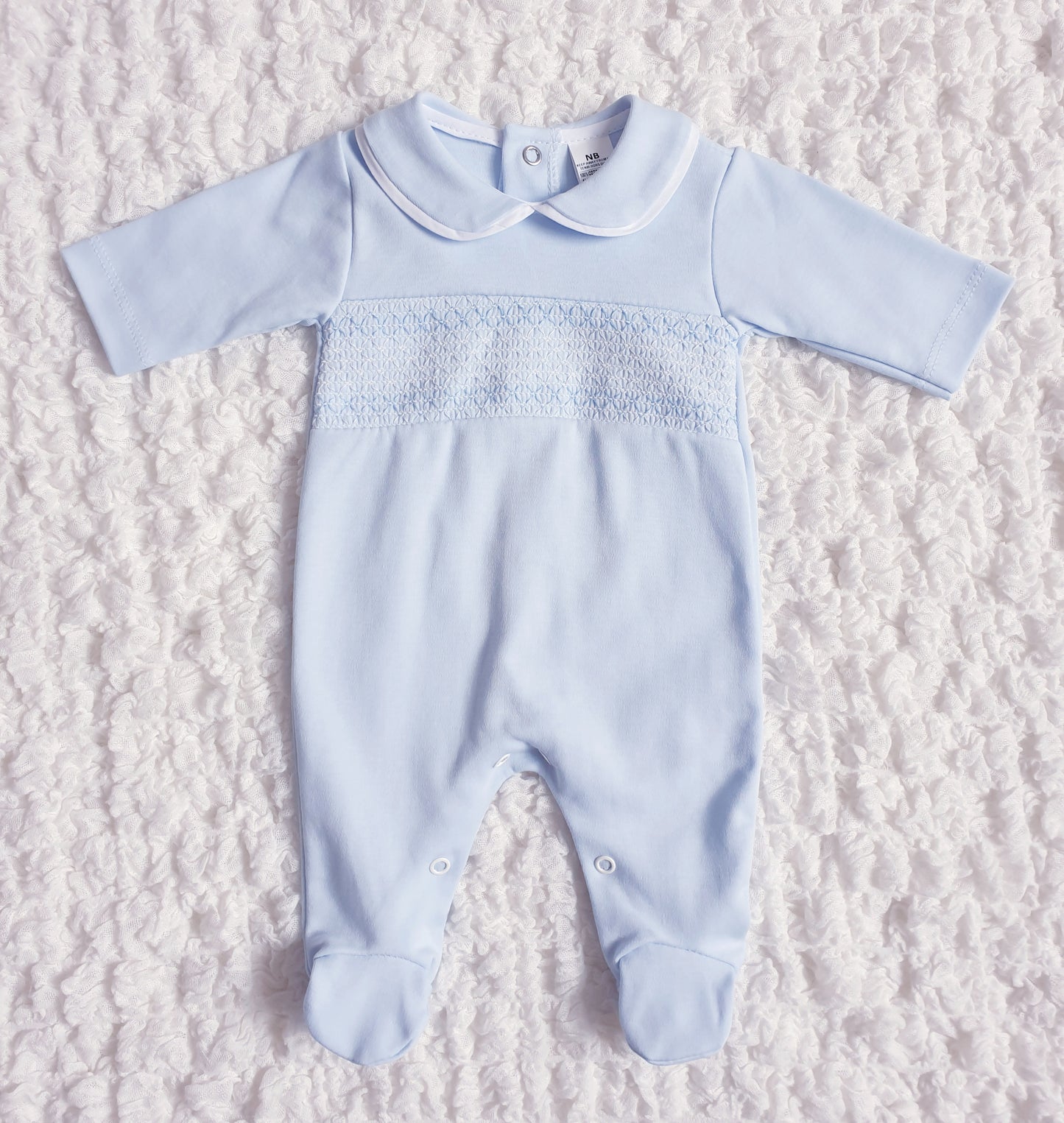 Baby Boys Spanish Smocked Babygrow