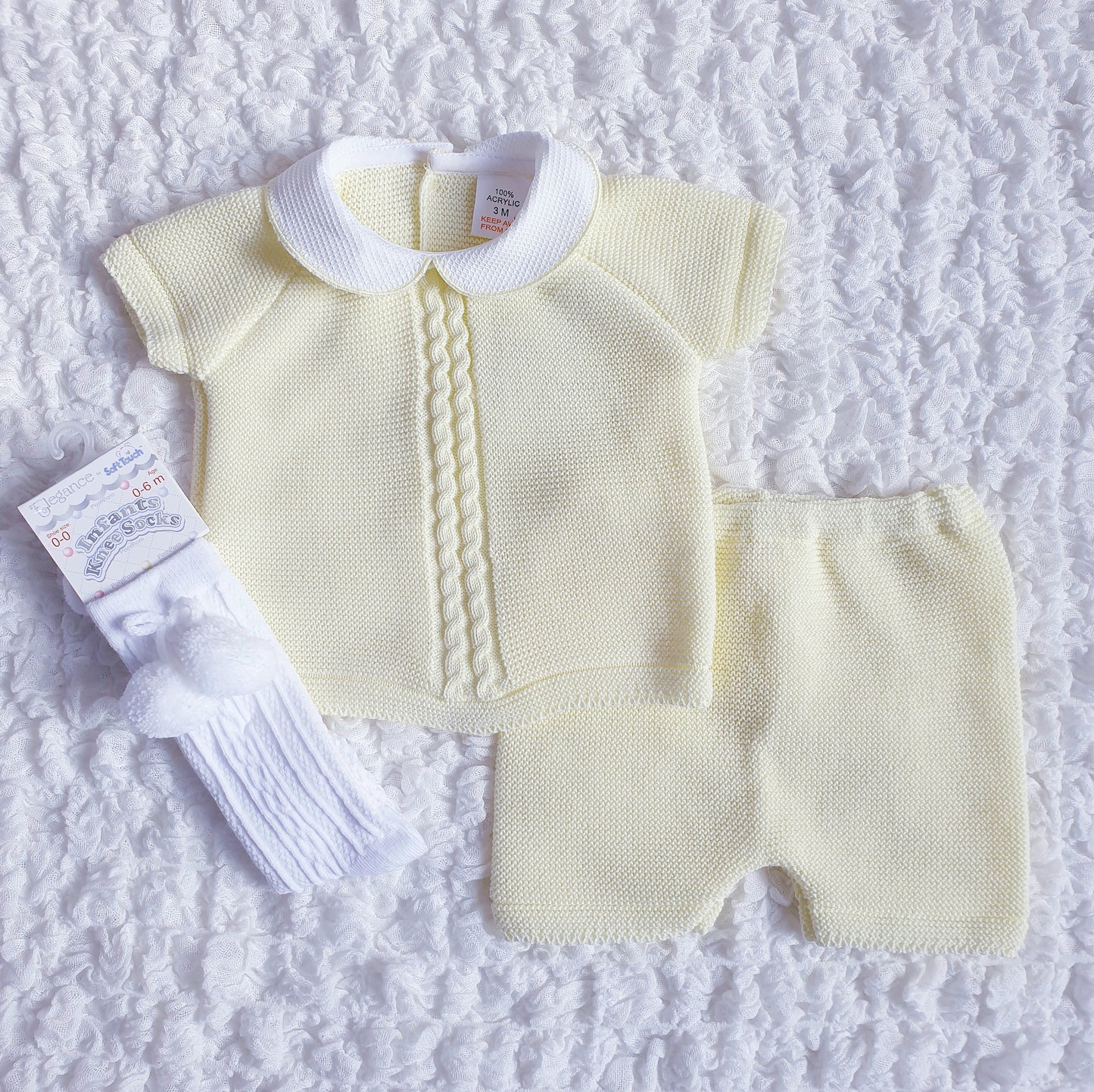 Baby Boys Spanish Knitted Shorts Set