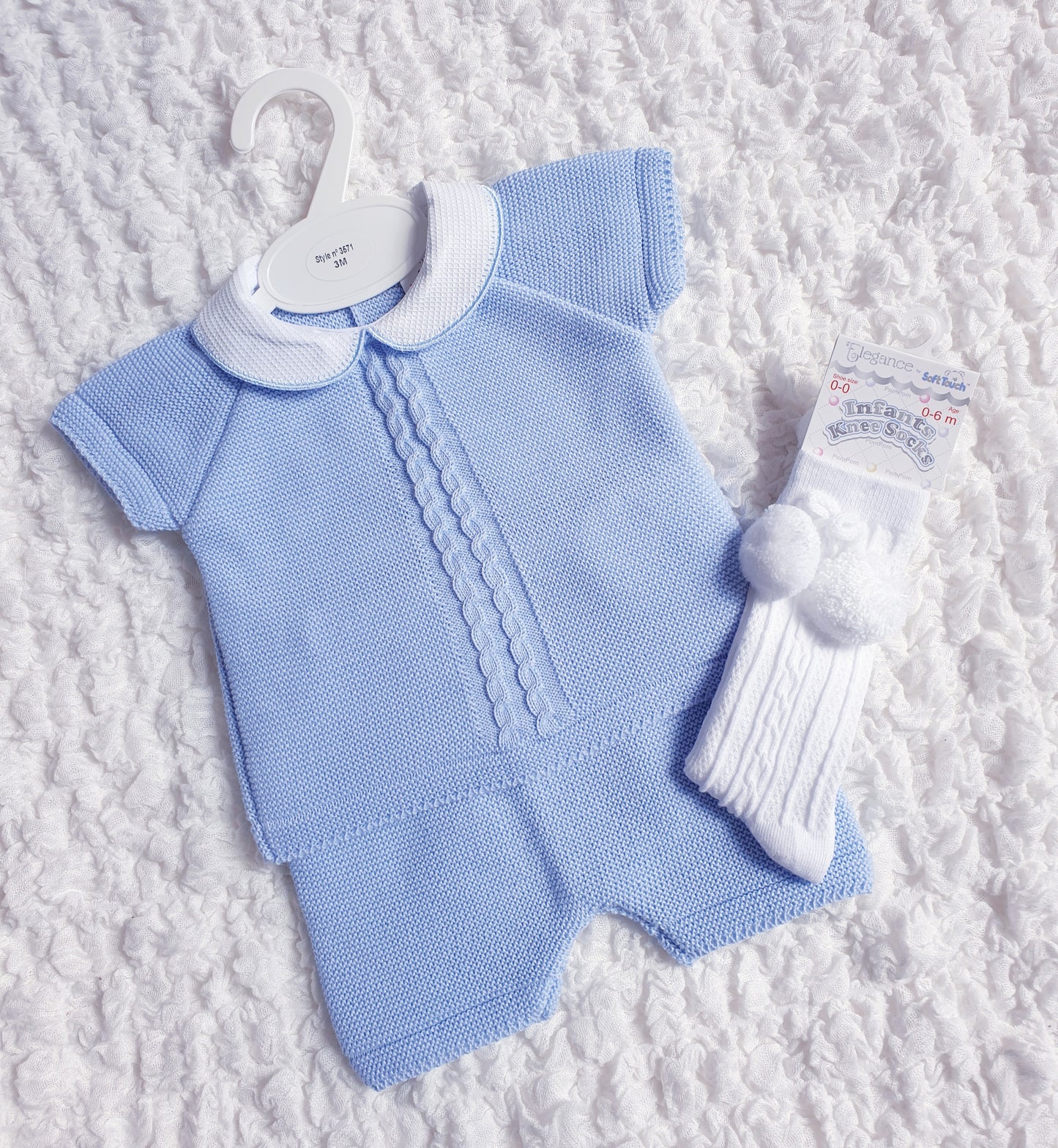 Baby Boys Spanish Knitted Shorts Set