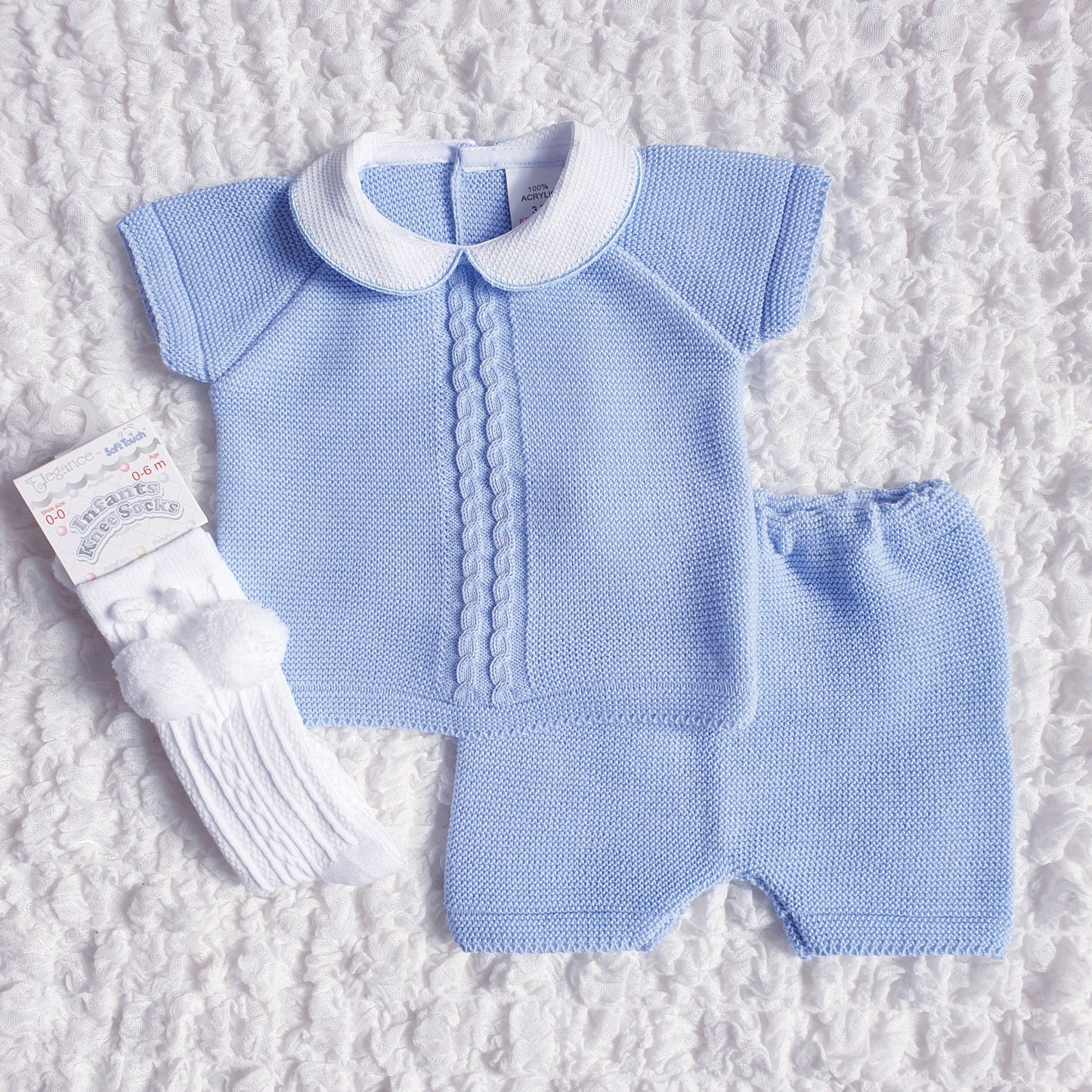 Baby Boys Spanish Knitted Shorts Set