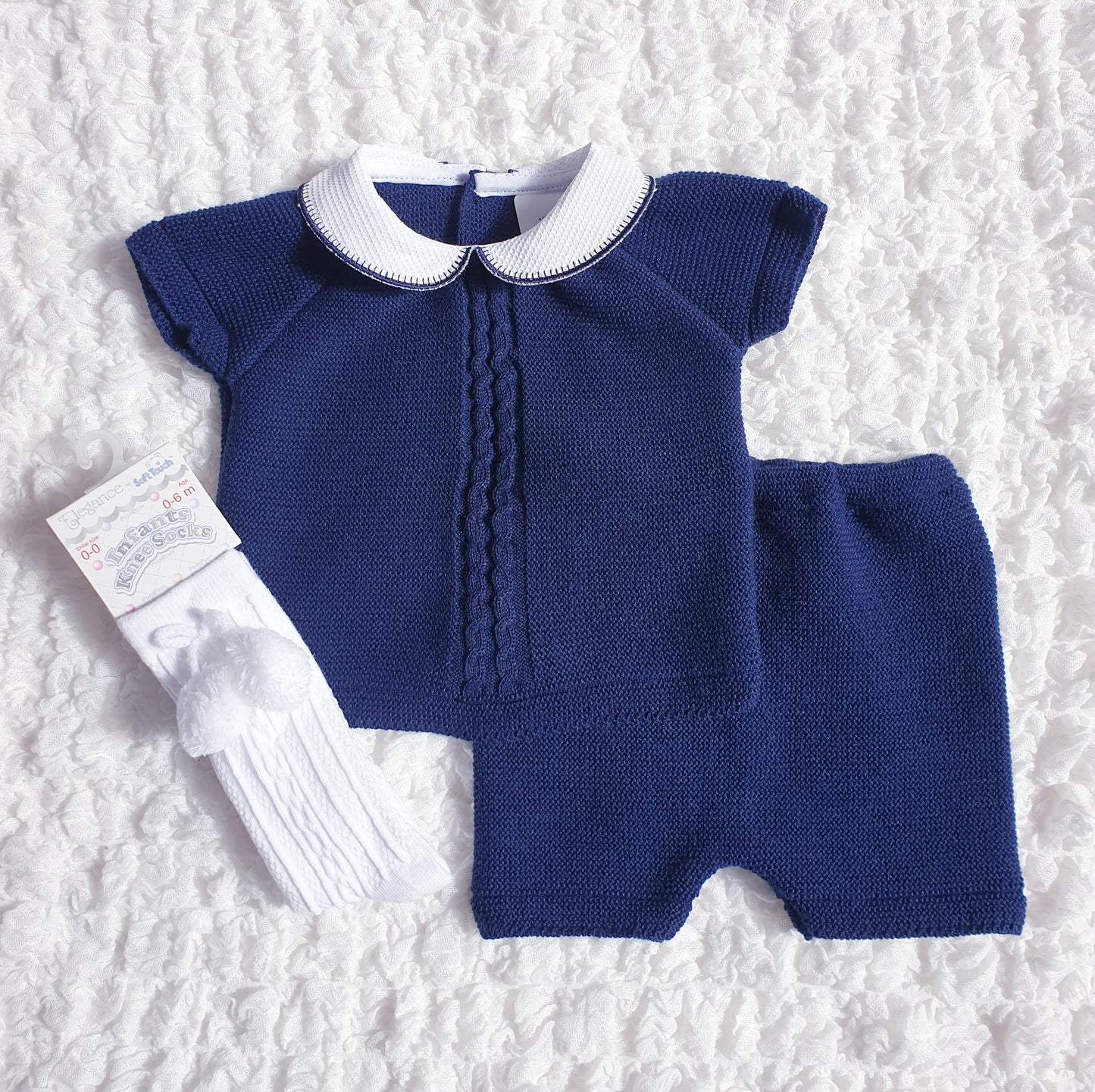 Baby Boys Spanish Knitted Shorts Set