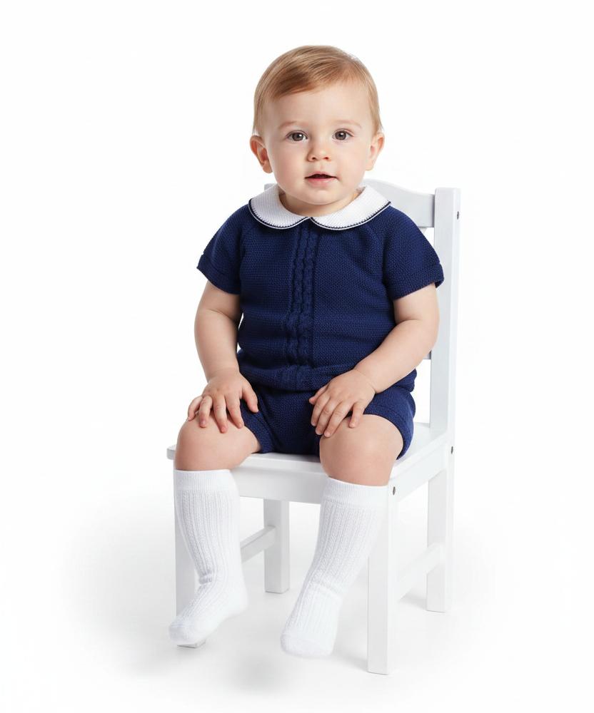 Baby Boys Spanish Knitted Shorts Set