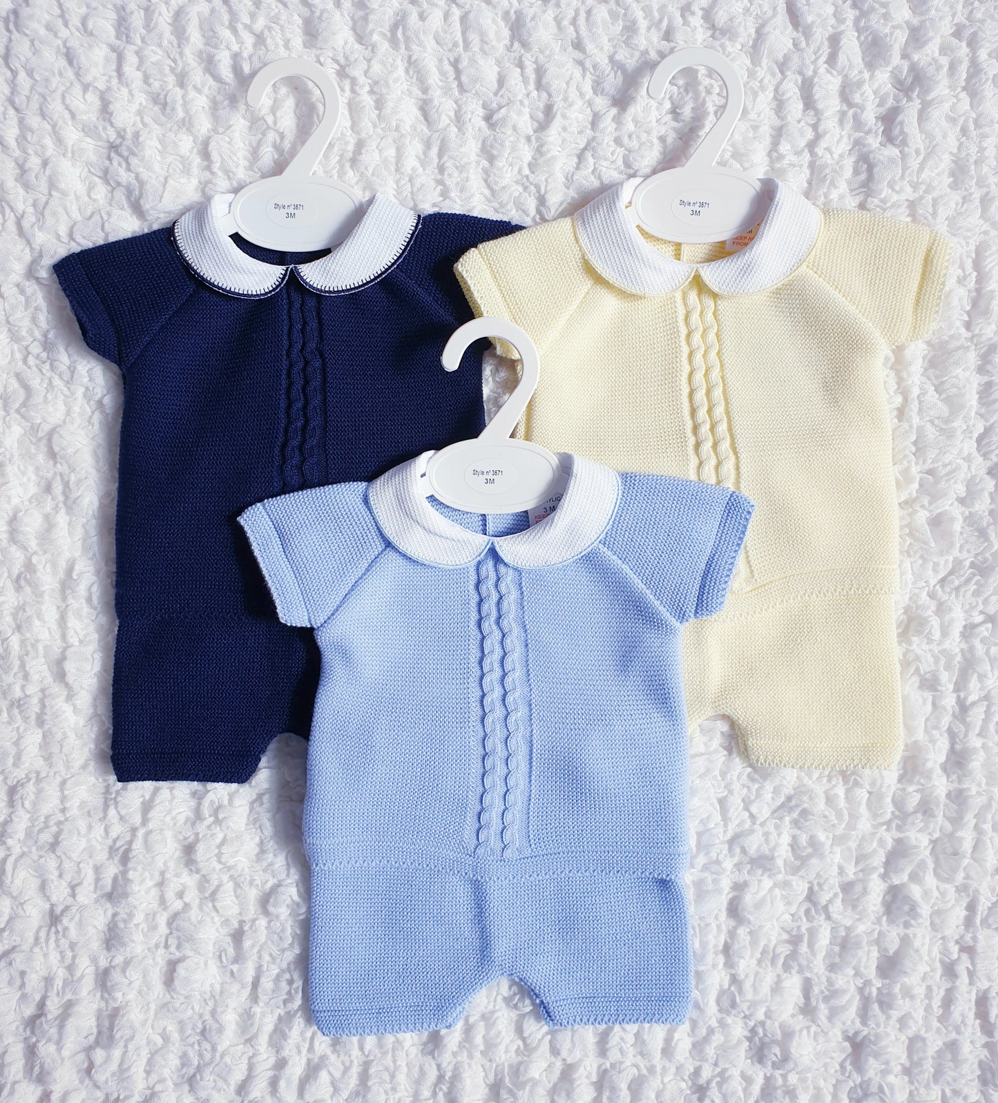 Baby Boys Spanish Knitted Shorts Set