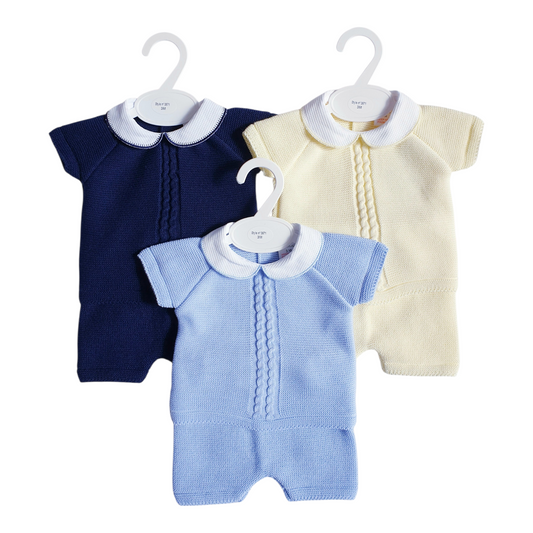 Baby Boys Spanish Knitted Shorts Set