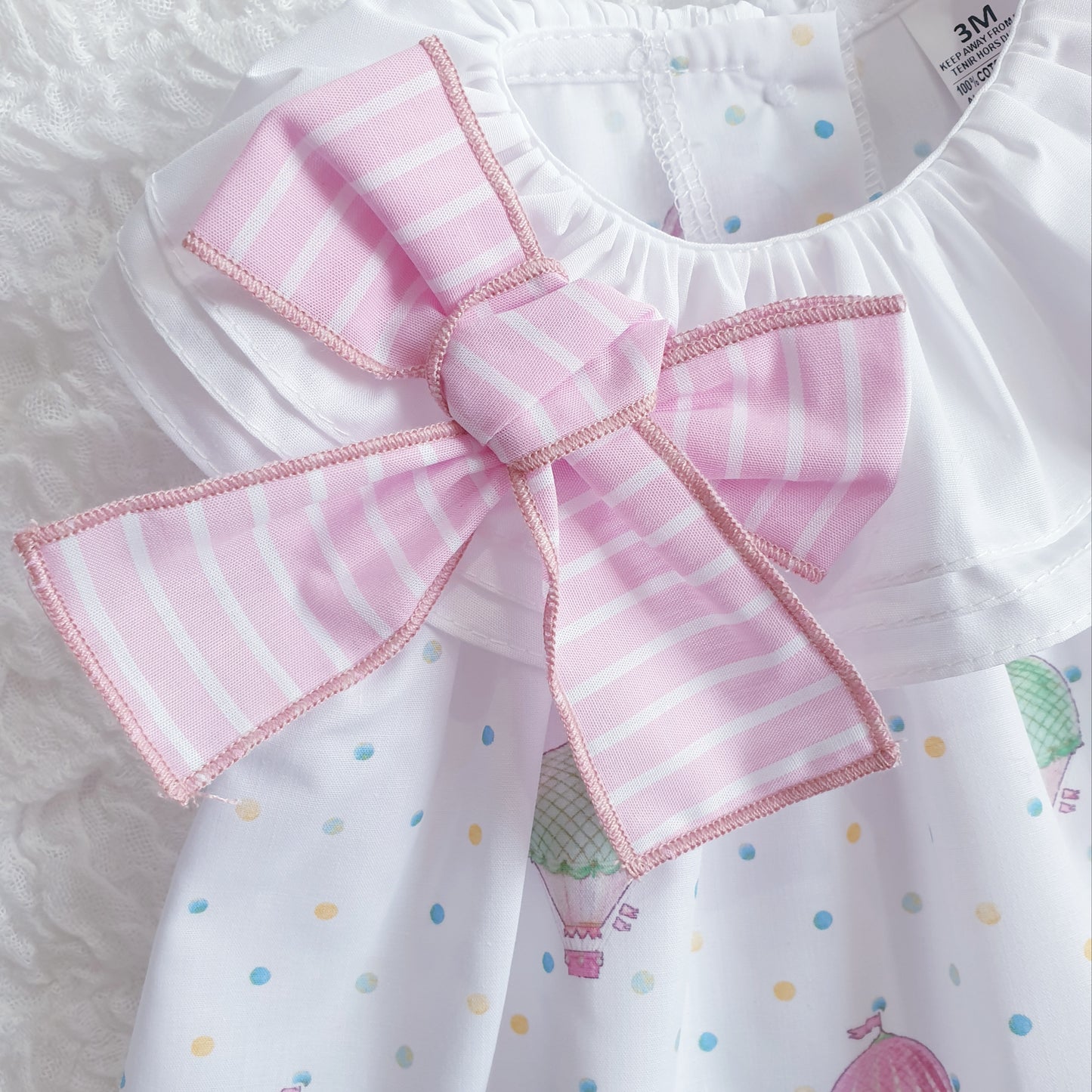 Baby Girls Hot Air Balloon Dress & Pants Pink Lemon