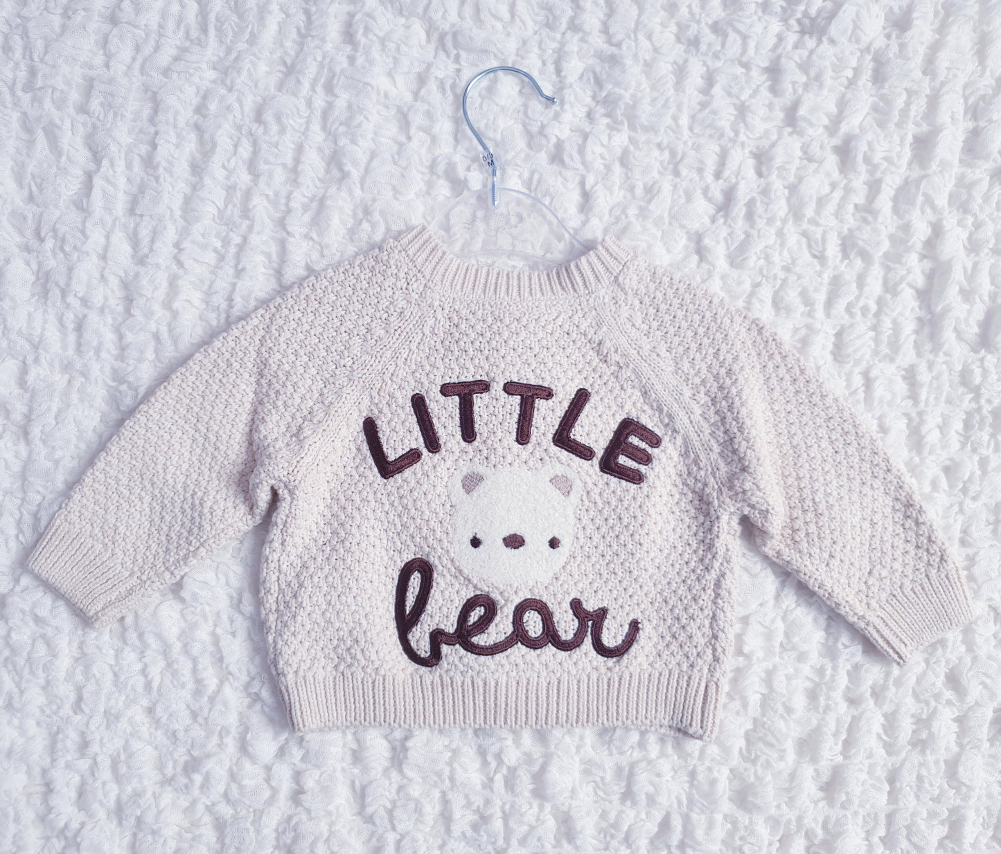 Cream "Little Bear" Knitted Cardigan