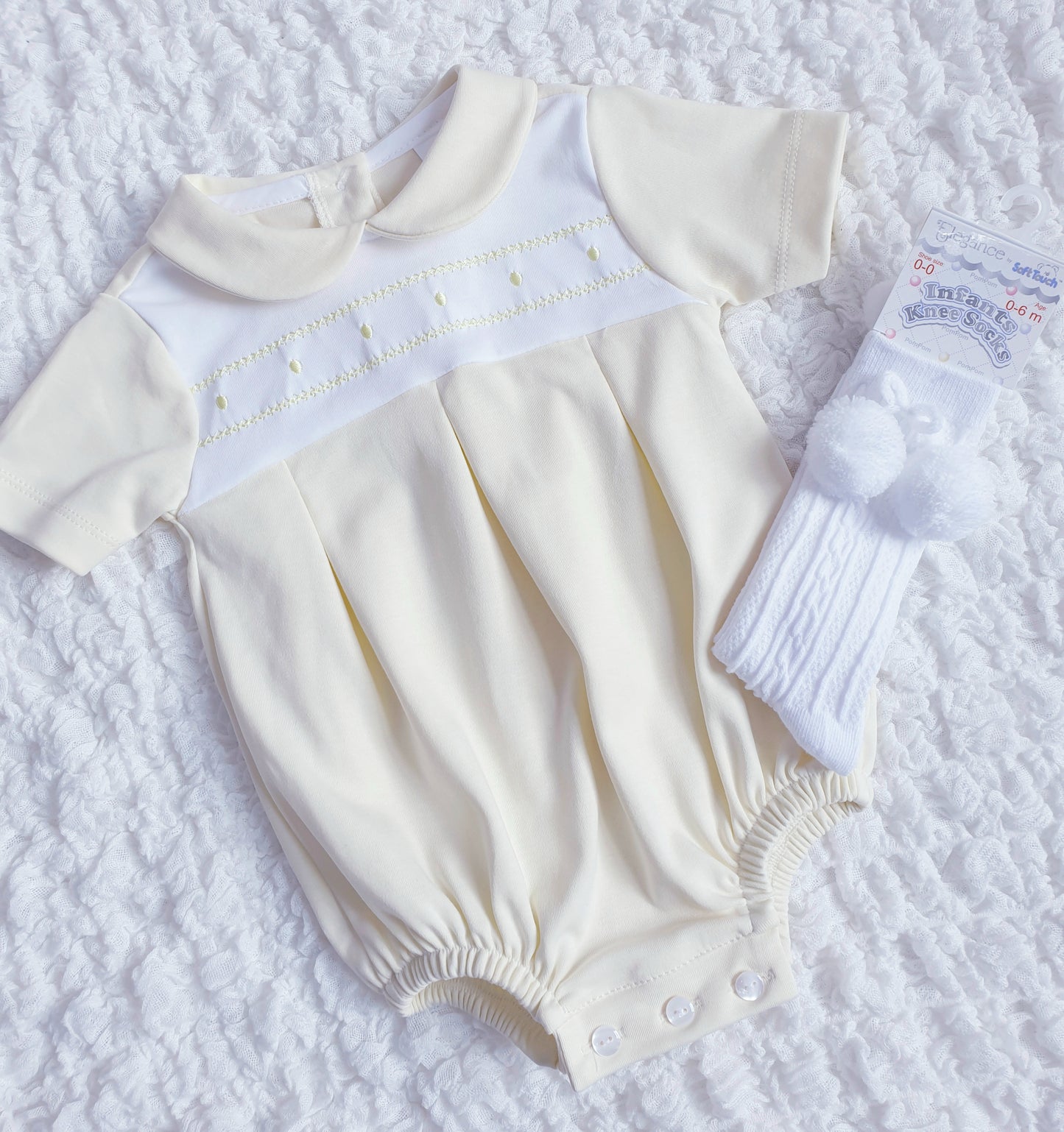 Baby Boys Spanish Romper Blue Mint Lemon