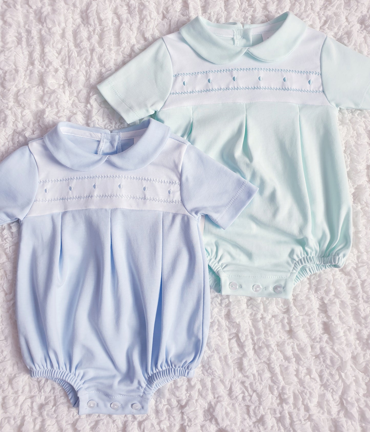 Baby Boys Spanish Romper Blue Mint Lemon