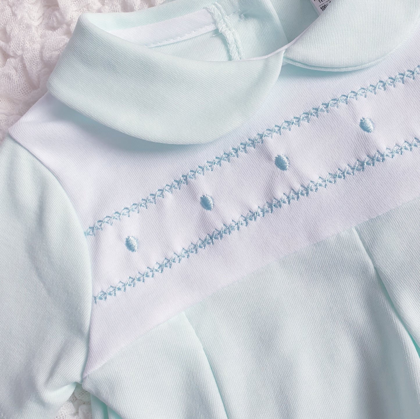 Baby Boys Spanish Romper Blue Mint Lemon