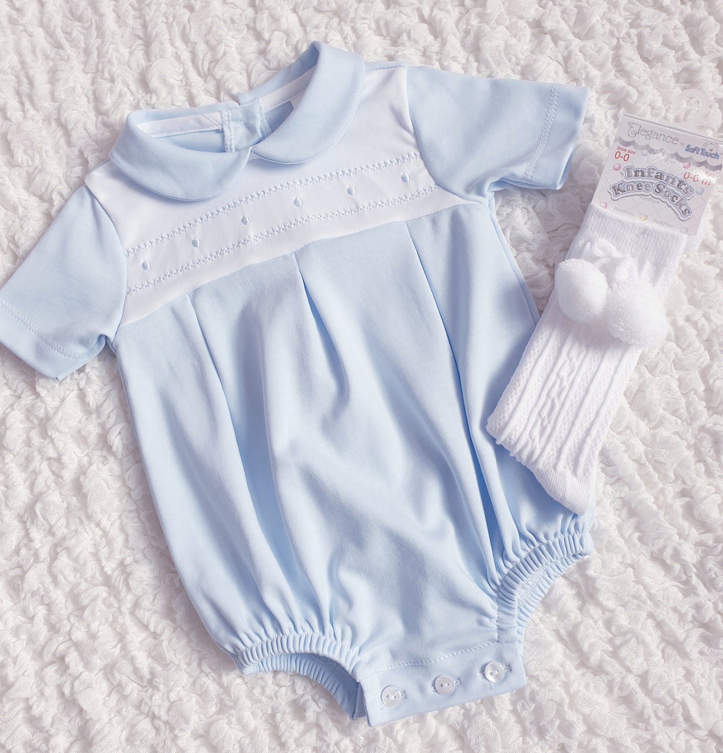 Baby Boys Spanish Romper Blue Mint Lemon