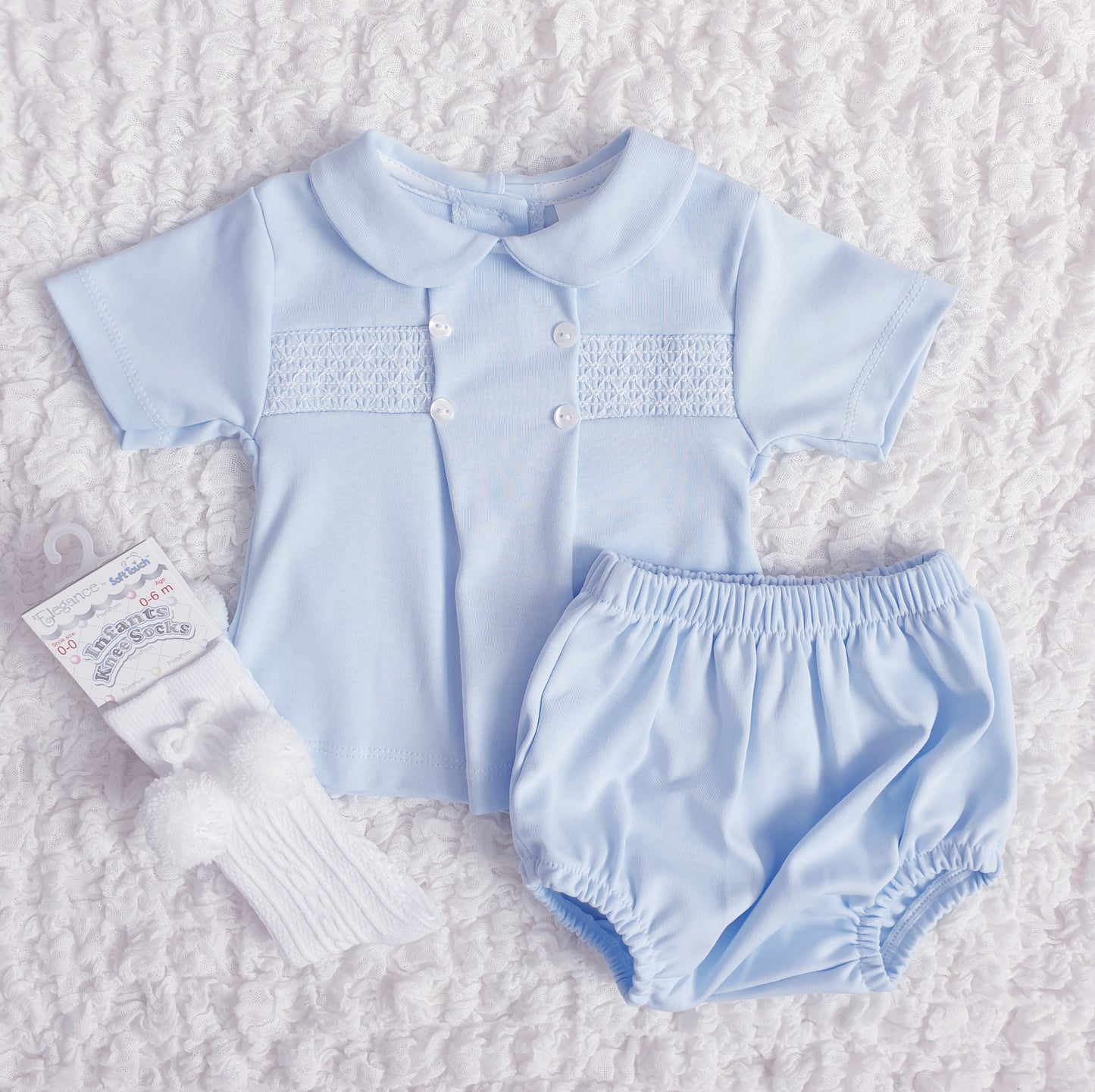 Baby Boys Smocked Jam Pants Set