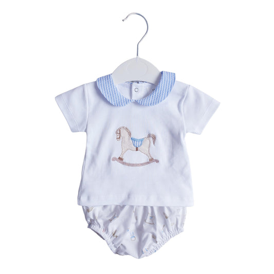 Baby Boys Rocking Horse Jam Pants Set