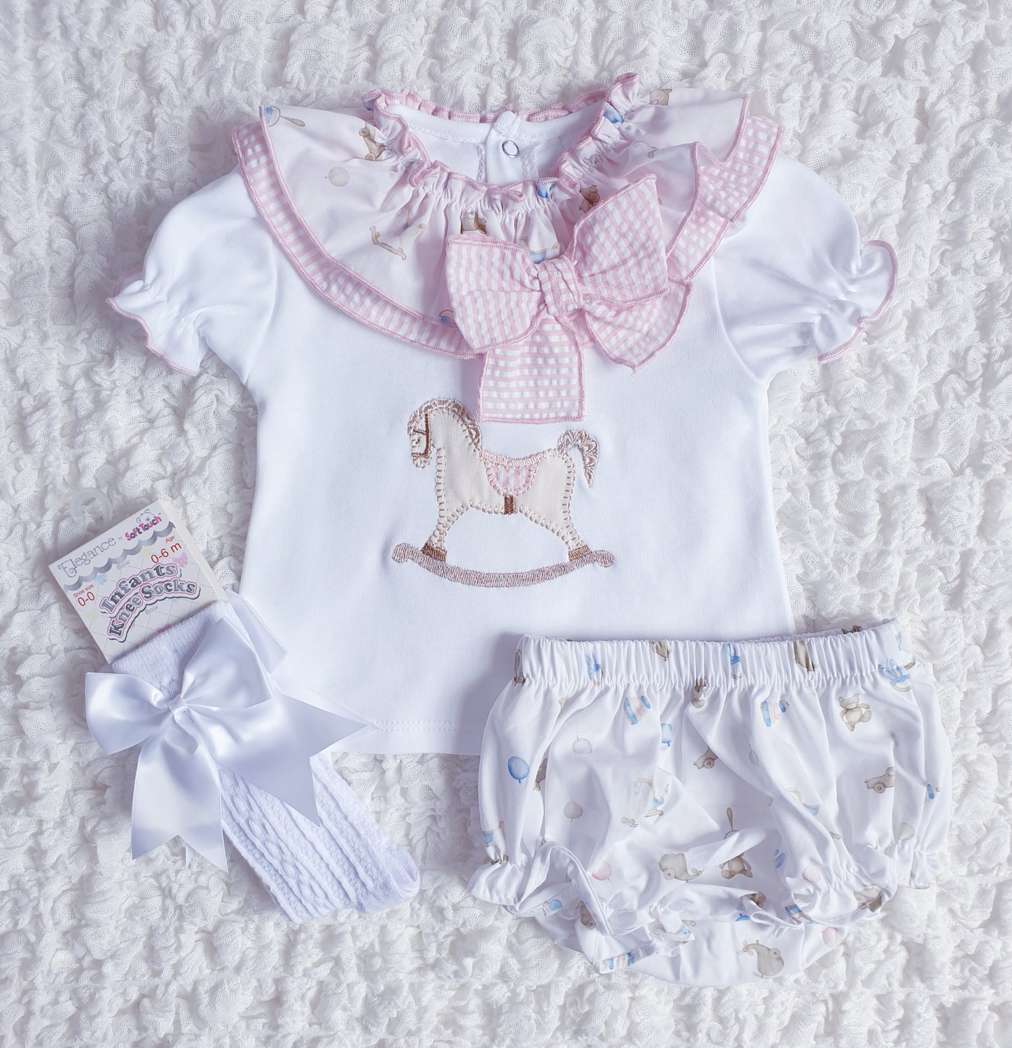Baby Girls Rocking Horse Jam Pants Set
