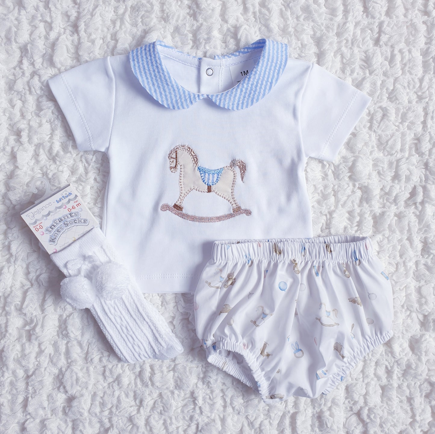 Baby Boys Rocking Horse Jam Pants Set