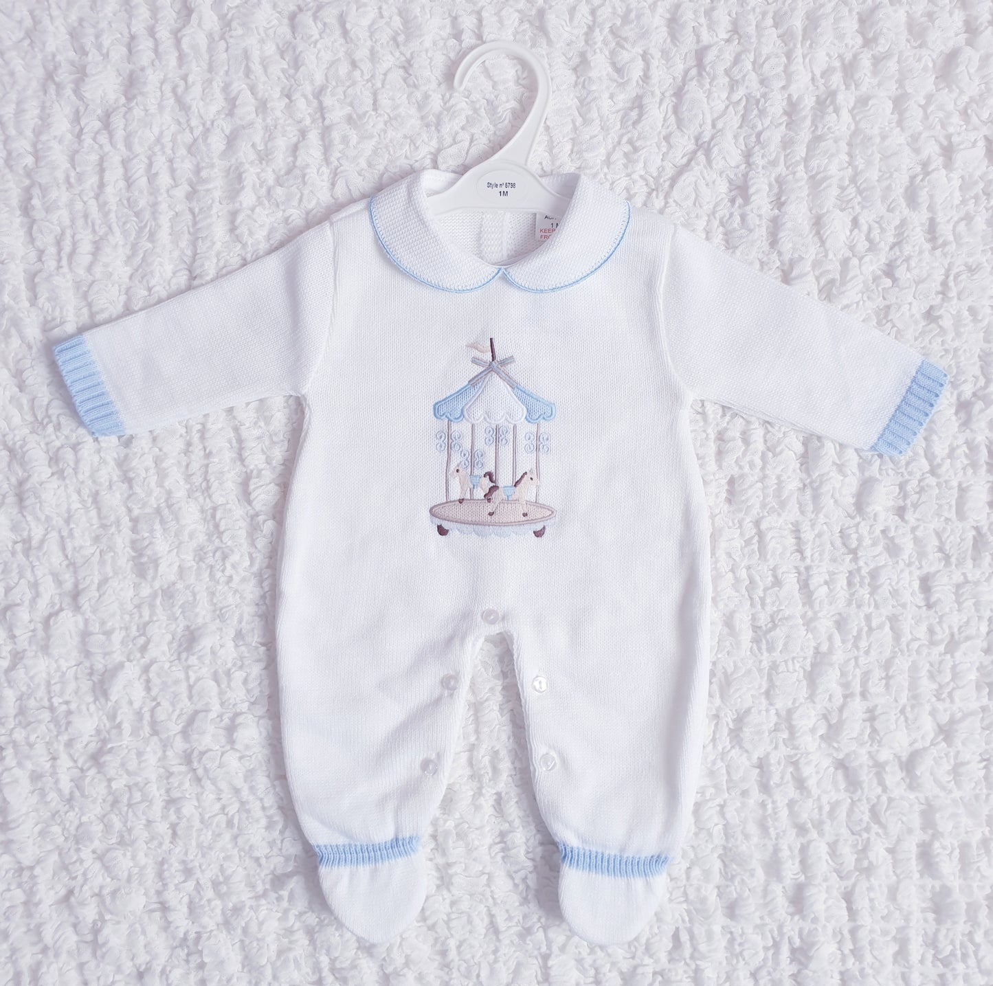 Baby Girls/Boys Knitted Carousel All In One