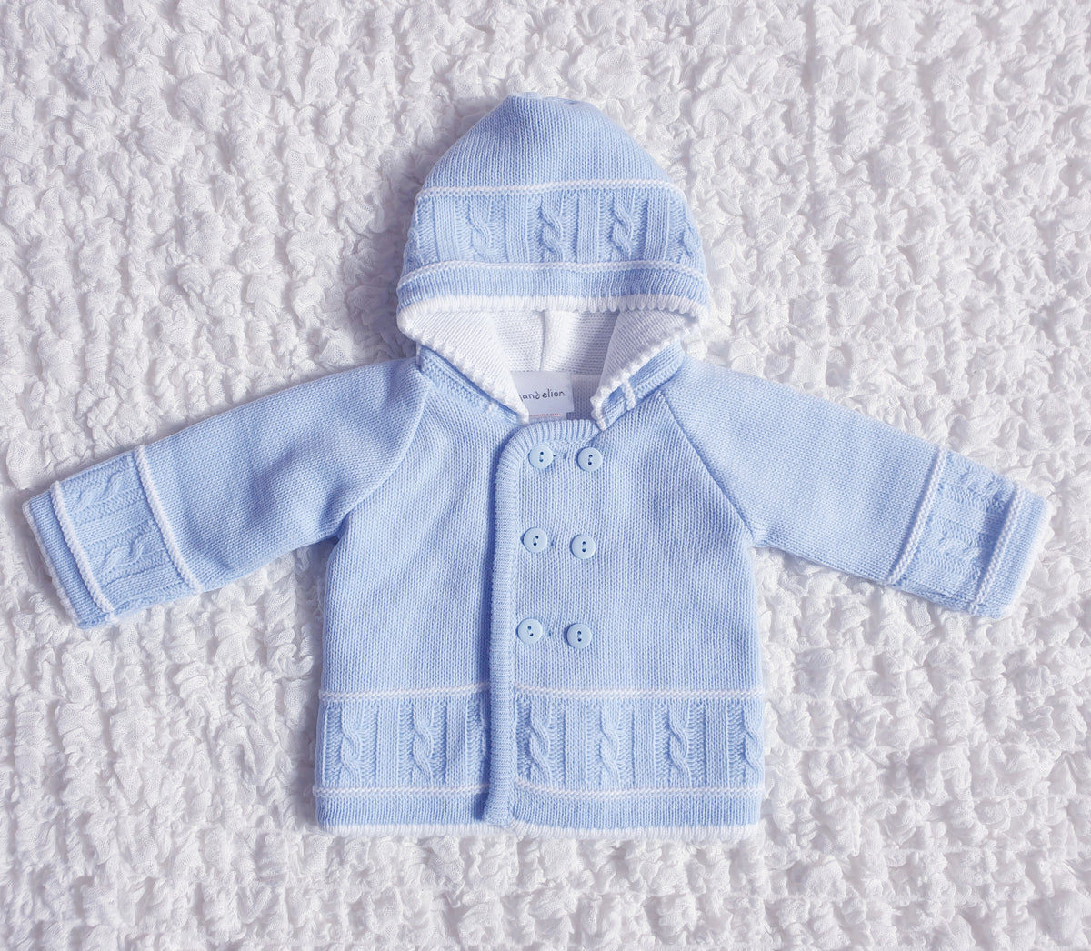 Baby Boys Blue Knitted Jacket