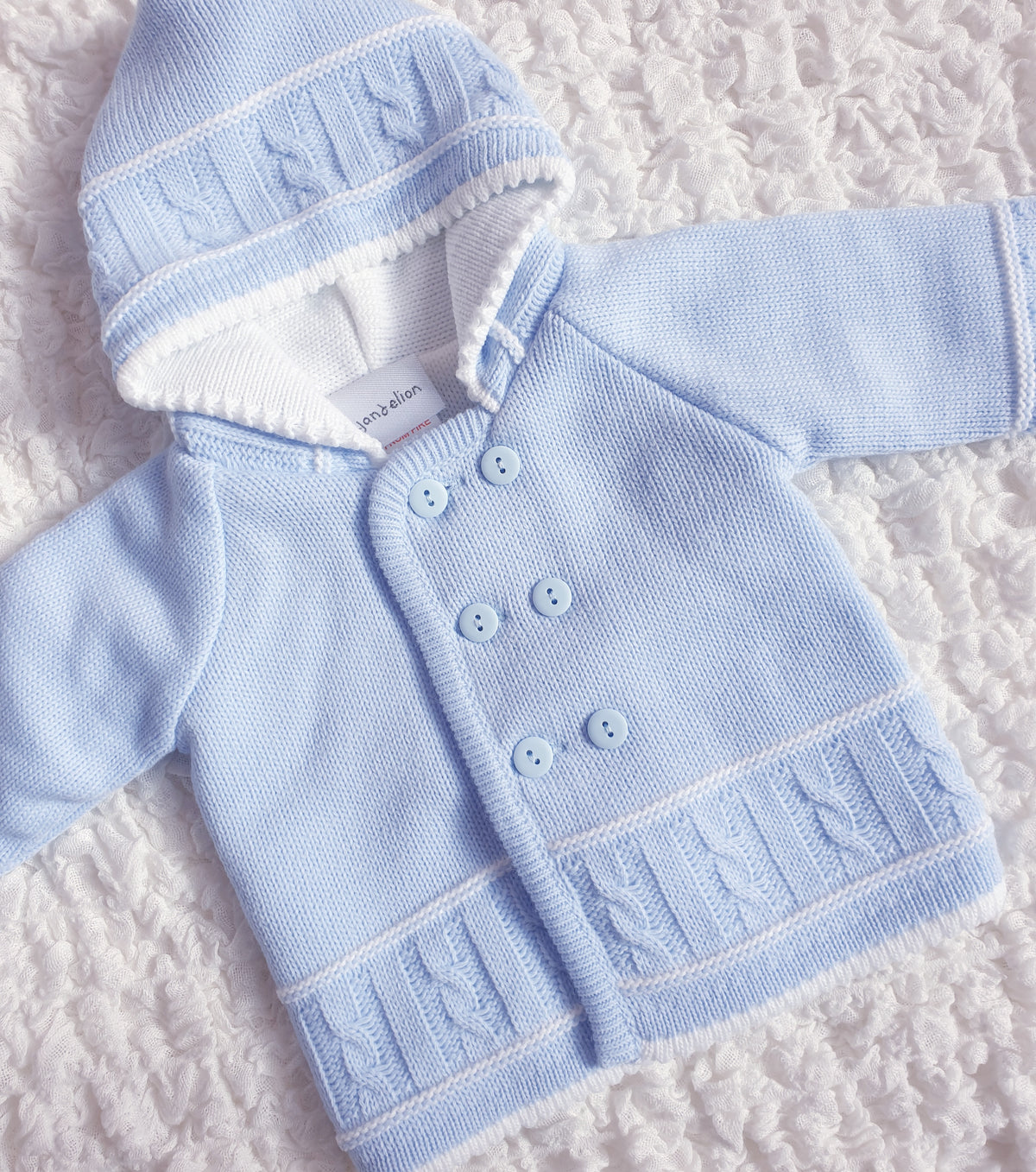 Baby Boys Blue Knitted Jacket