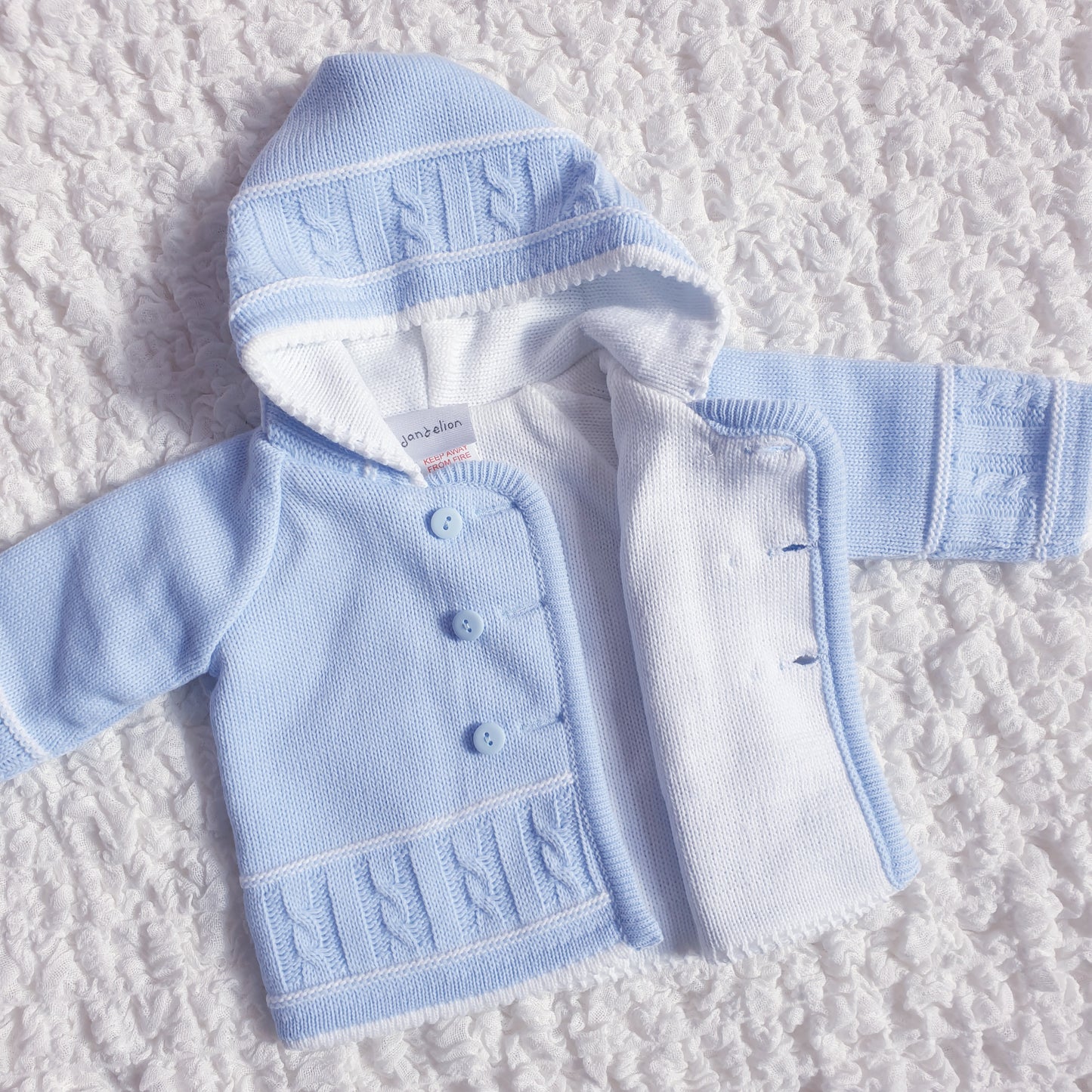 Baby Boys Blue Knitted Jacket
