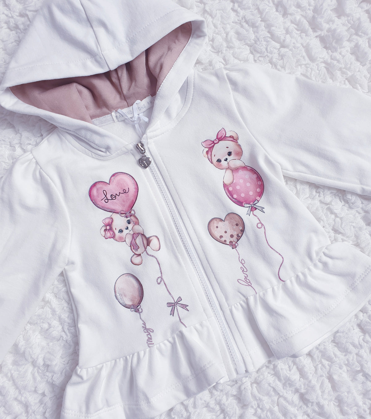 Baby Girls Teddy Heart 3 Piece Outfit