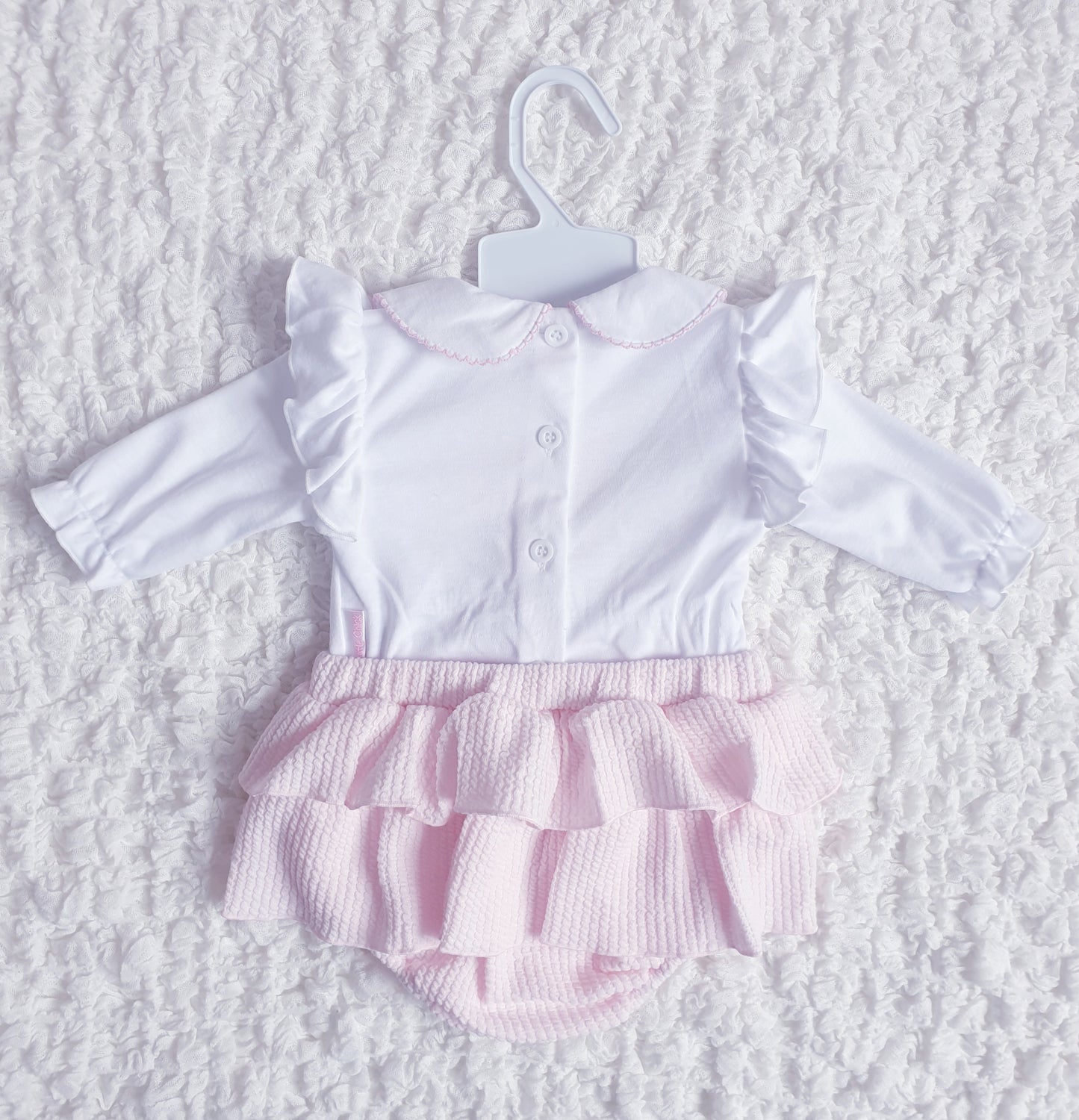 Baby Girls Heart Frilly Bum Jam Pants Set