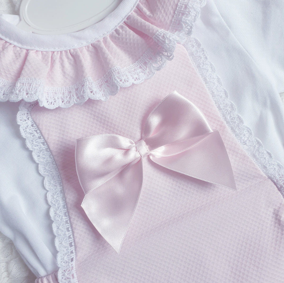 Baby Girls Pink Spanish Bow Romper & Blouse