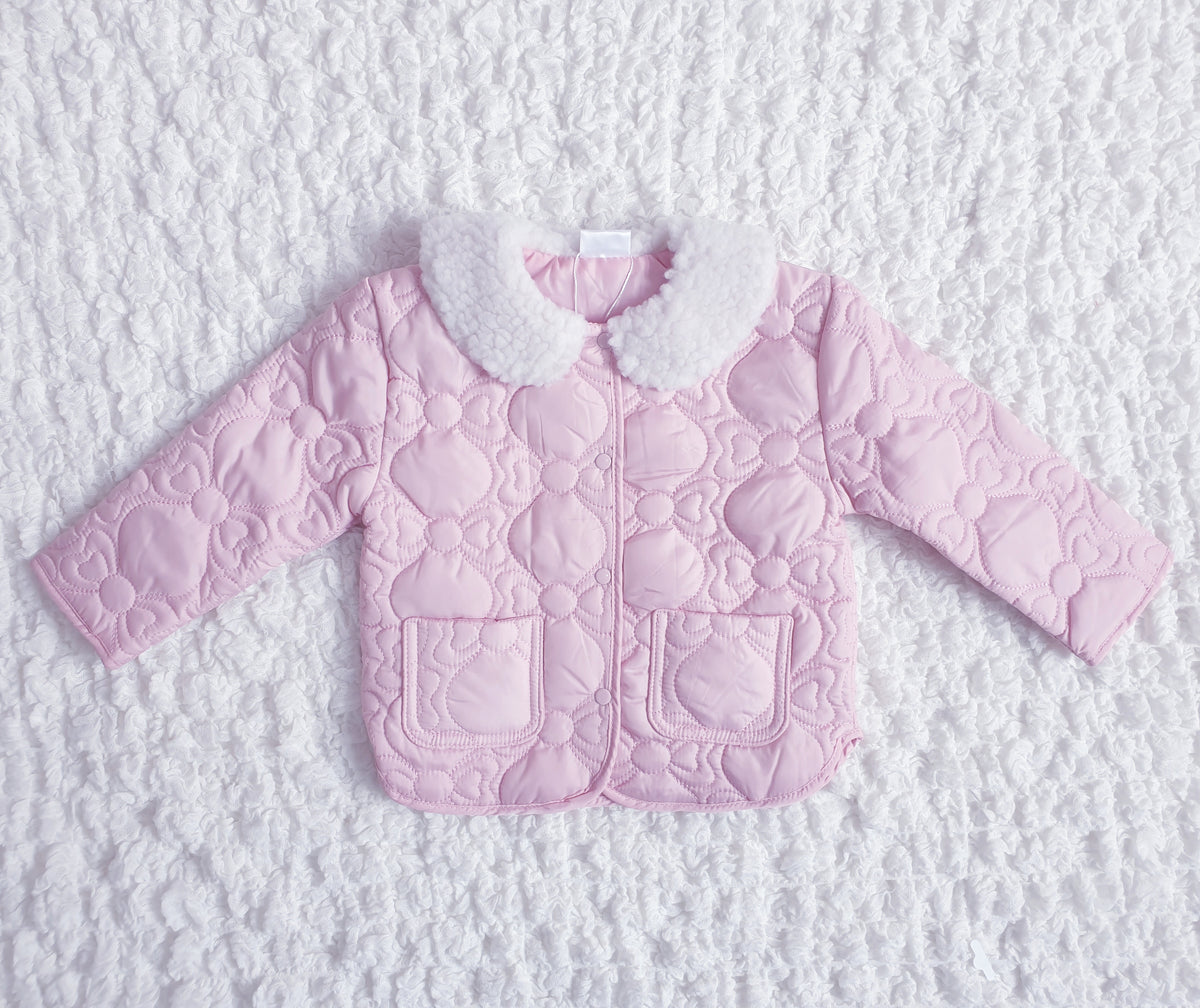 Girls Teddy Leggings Outfit & Pink Jacket Set