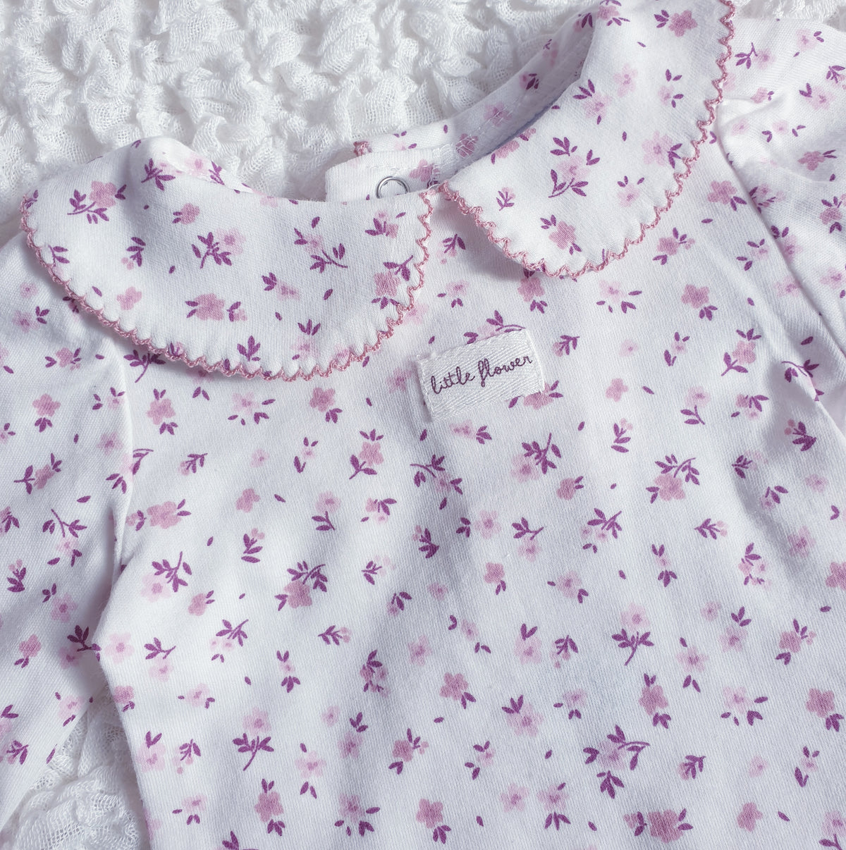 Baby Girls Dusky Pink Floral Leggings Set