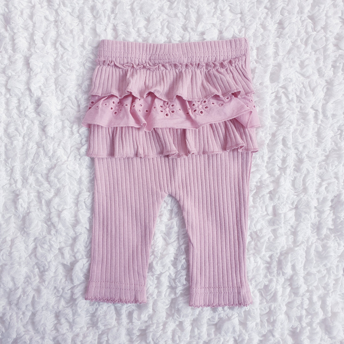 Baby Girls Dusky Pink Floral Leggings Set