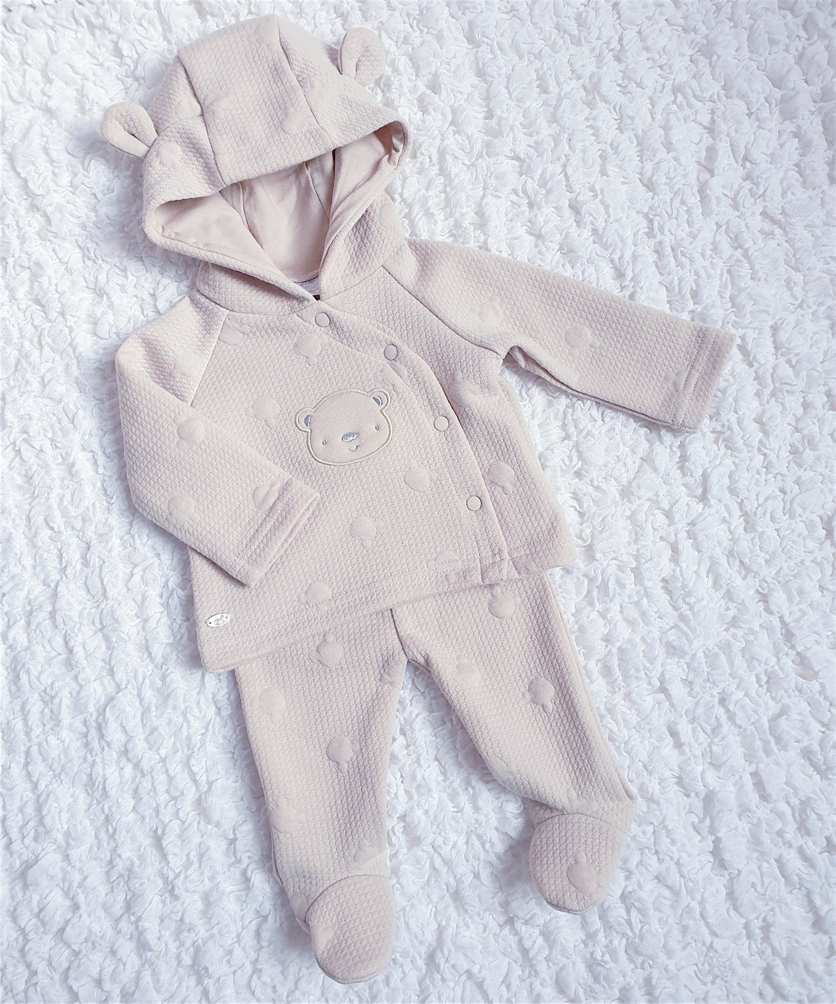 Baby Beige Teddy 2 Piece Set