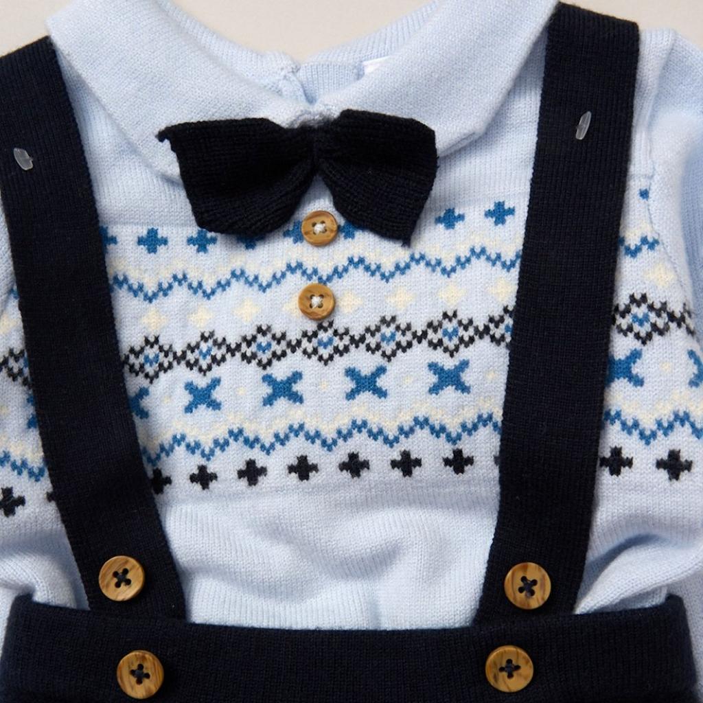 Baby Boys Navy/Blue Knitted Set