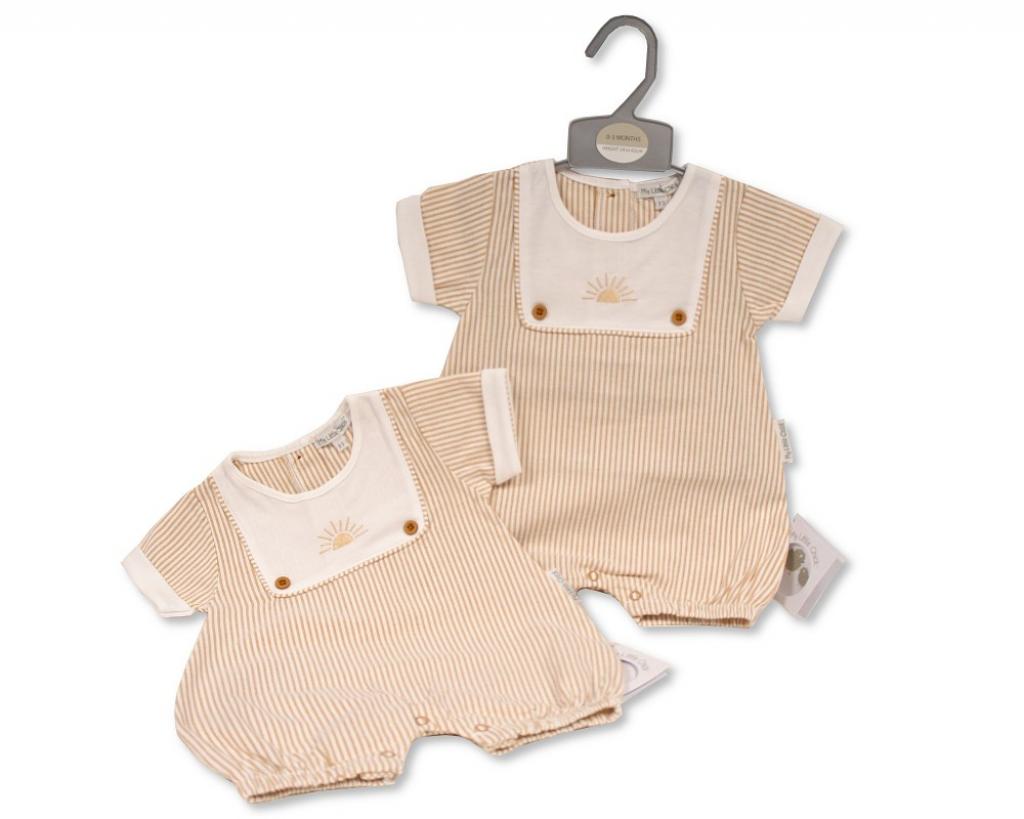 Baby Boys Biscuit/Beige Sunrise Romper