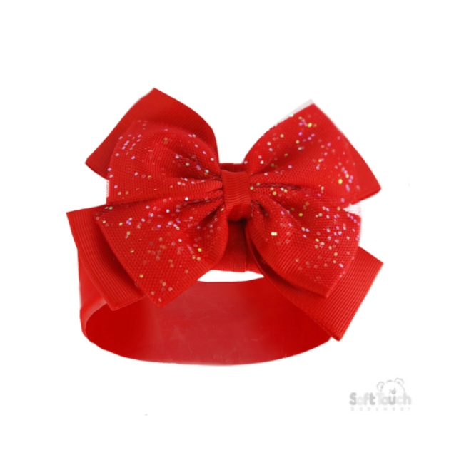 Glitter Bow Baby Headband