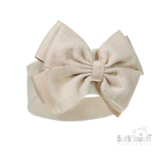 Glitter Bow Baby Headband