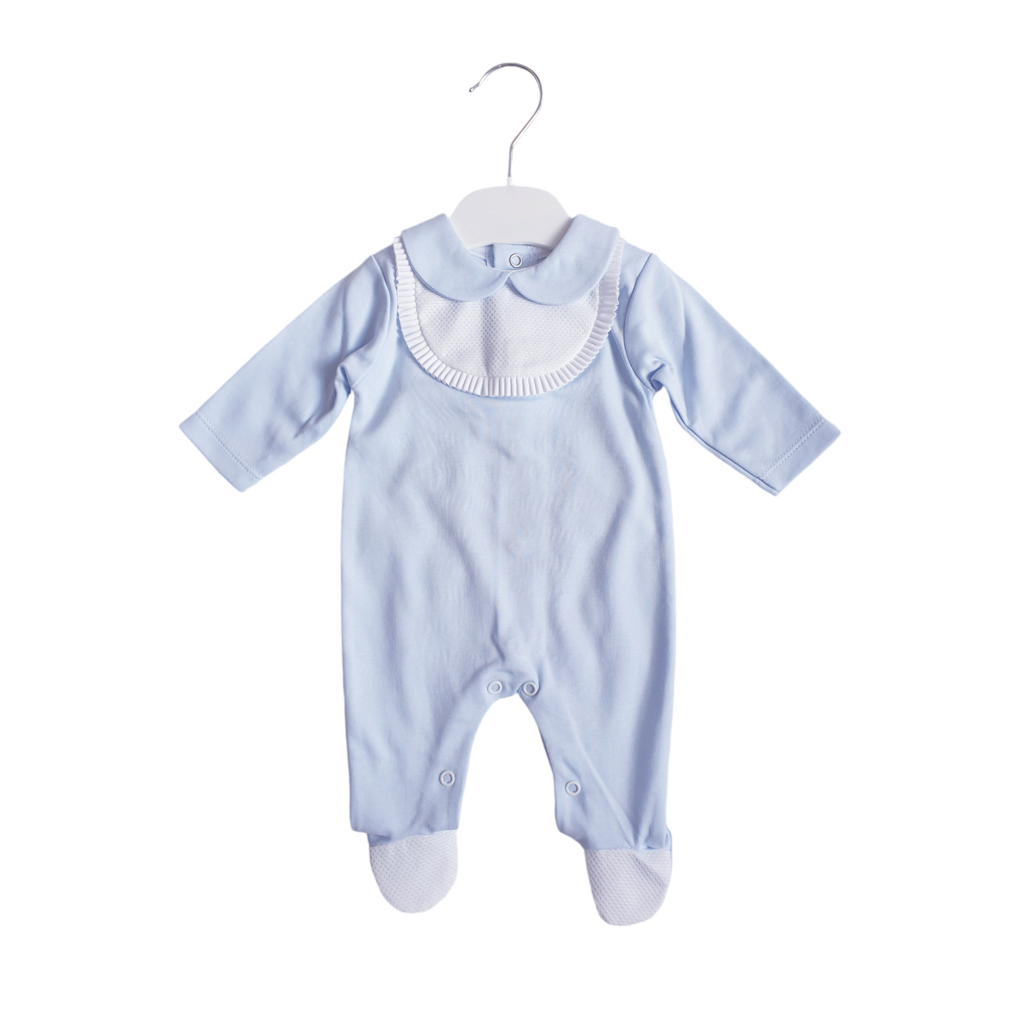 Baby Boys Blue Spanish Babygrow