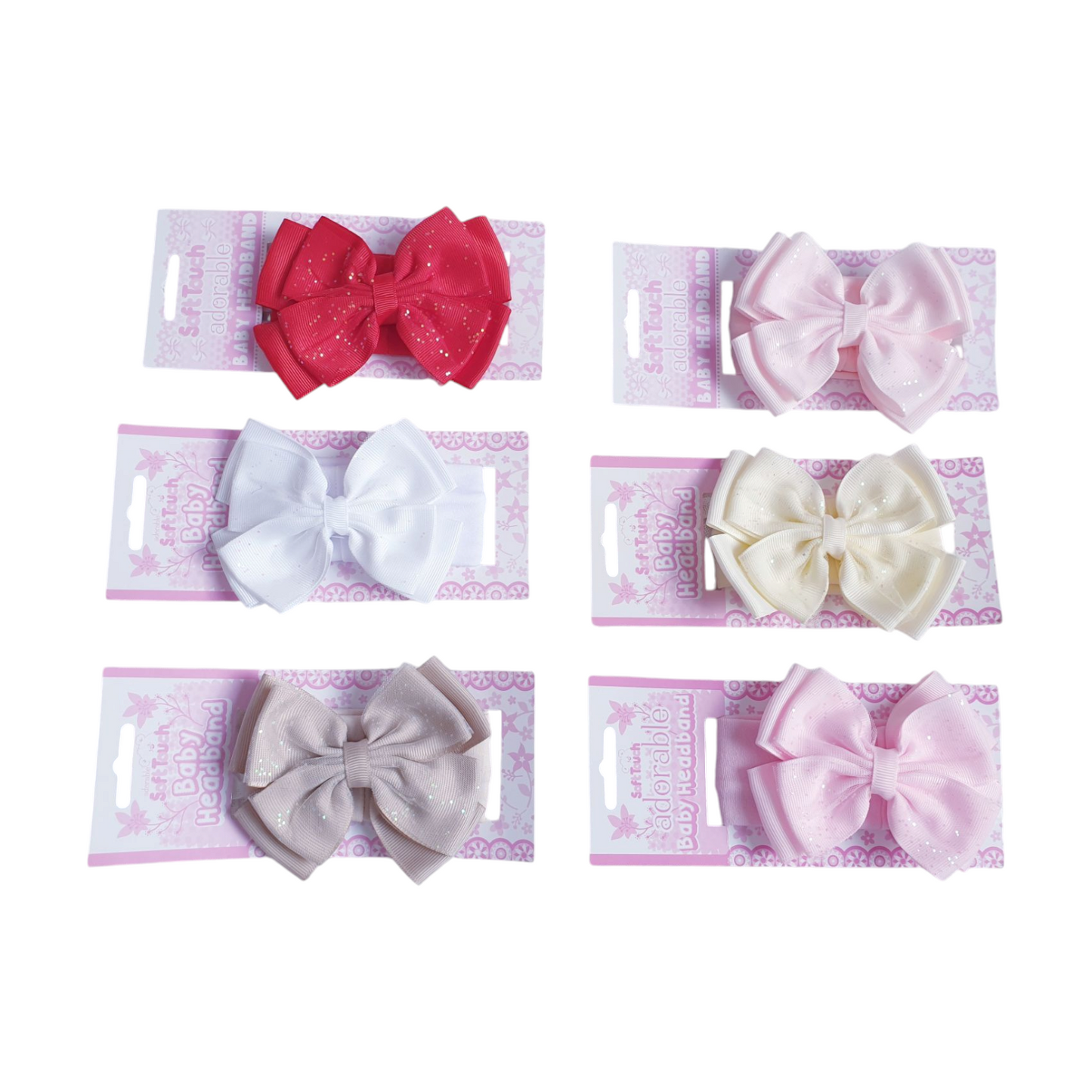 Glitter Bow Baby Headband