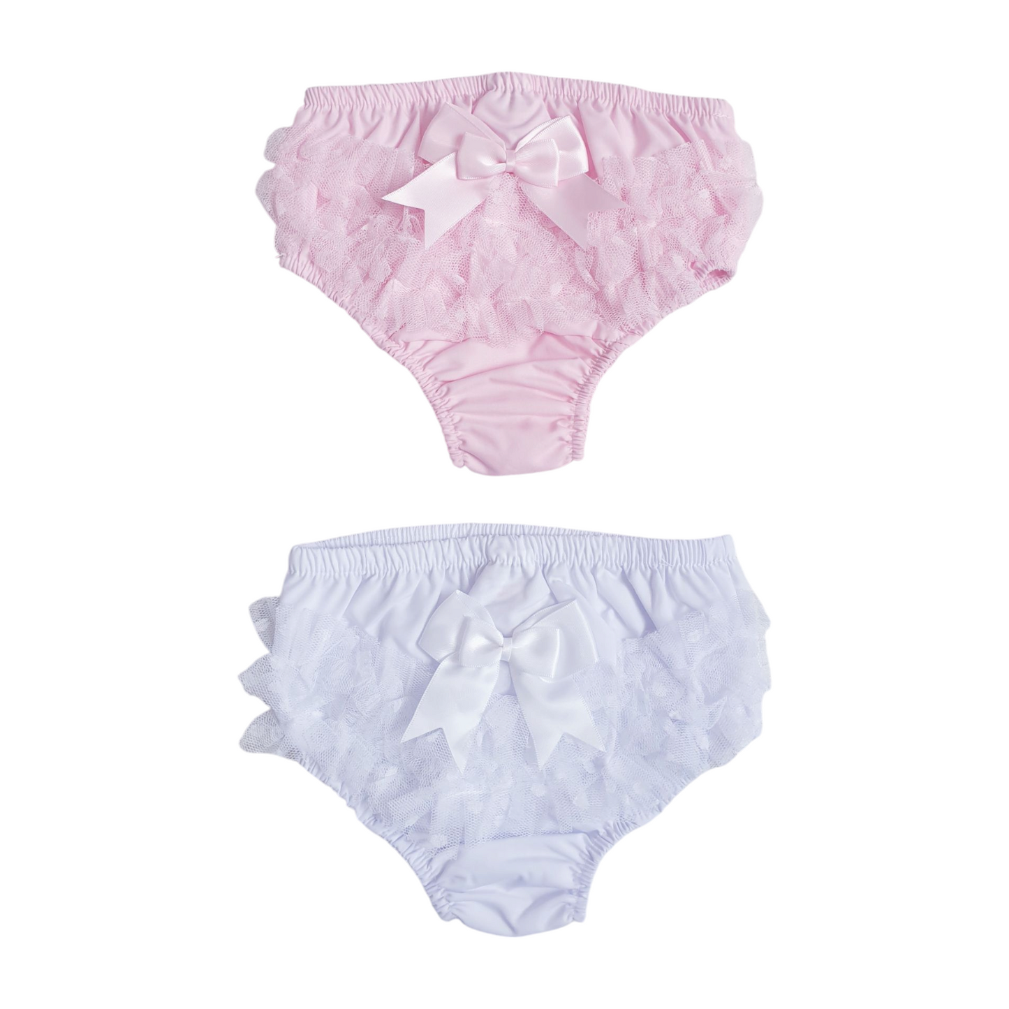 White & Pink Frilly Knickers