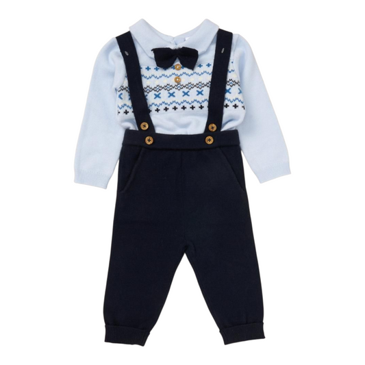 Baby Boys Navy/Blue Knitted Set